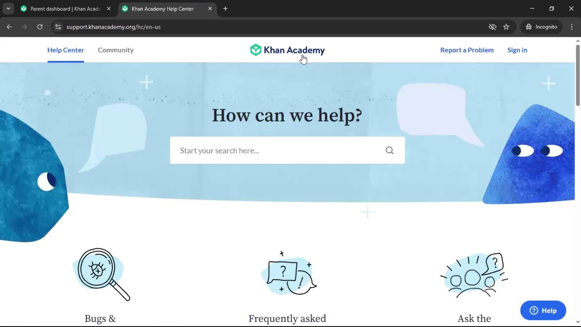 General browsing screenshot