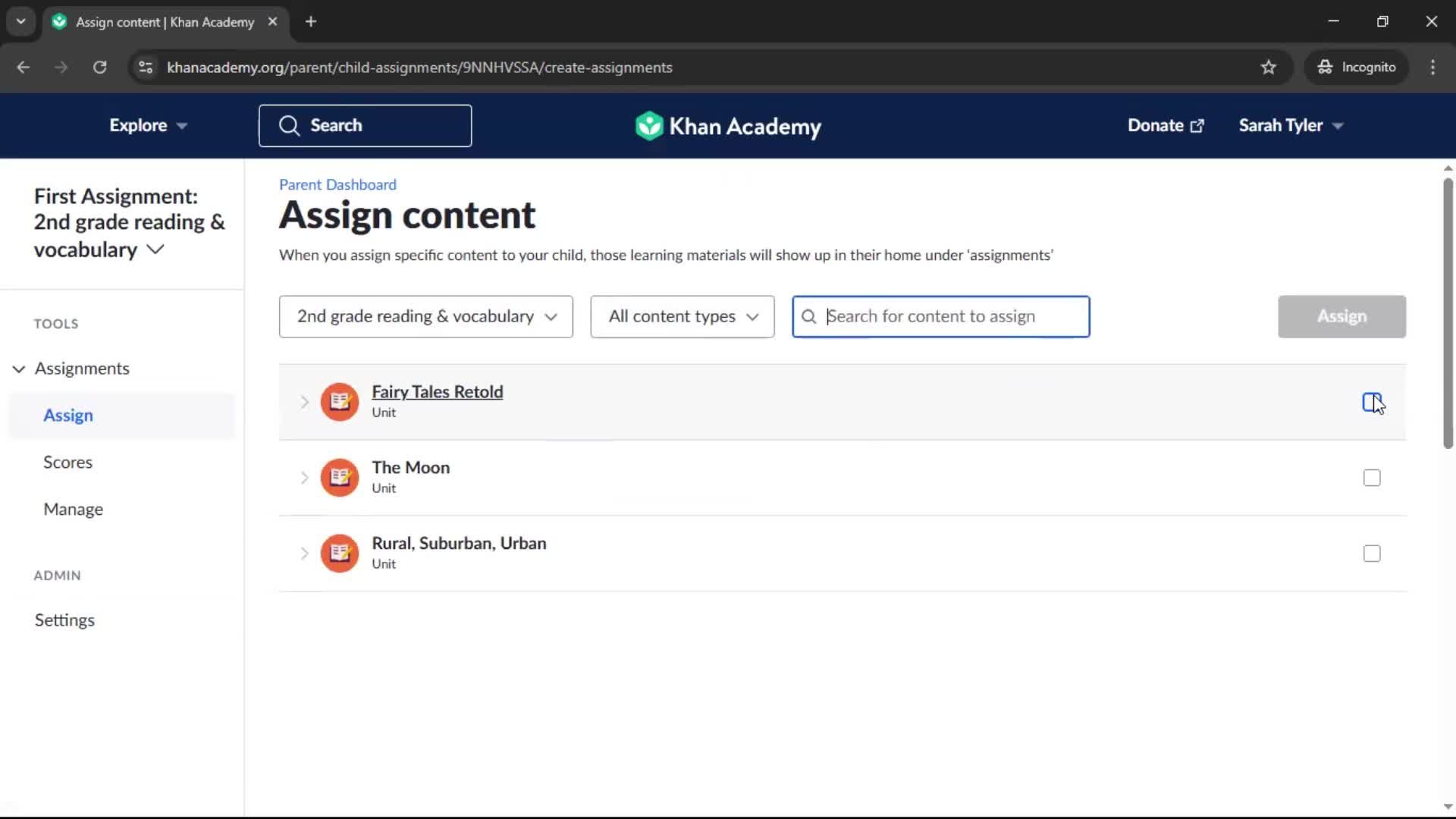 General browsing screenshot