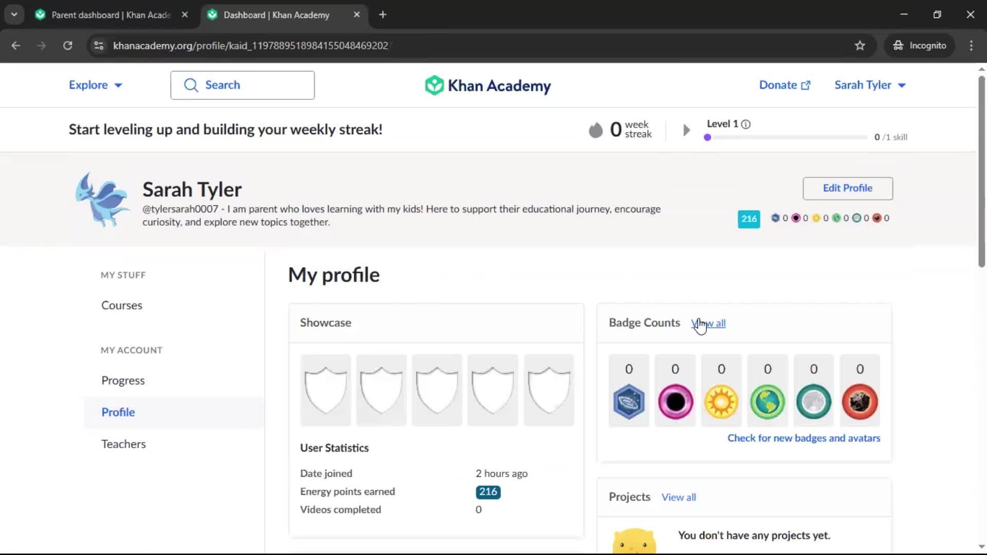 General browsing screenshot