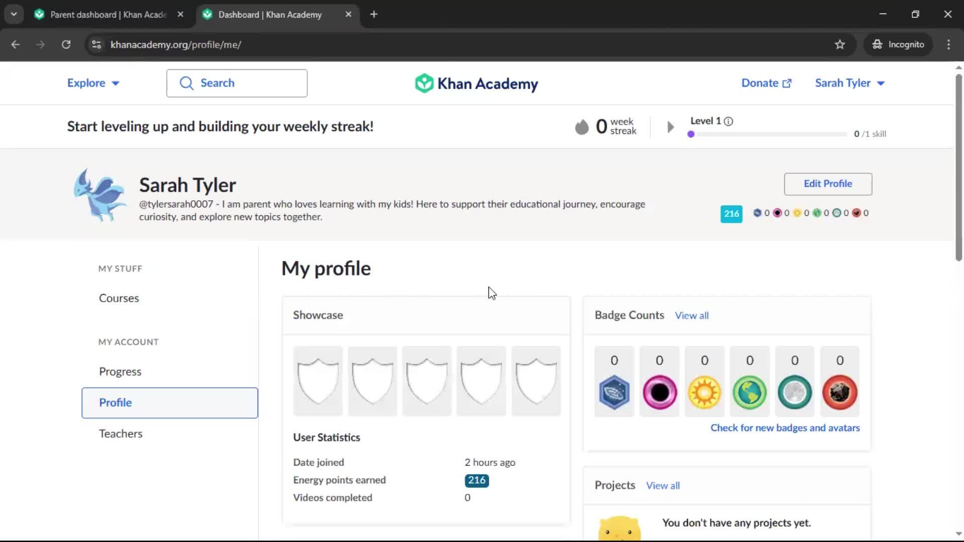 General browsing screenshot