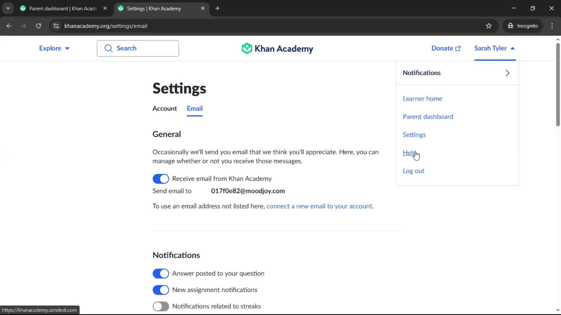 General browsing screenshot