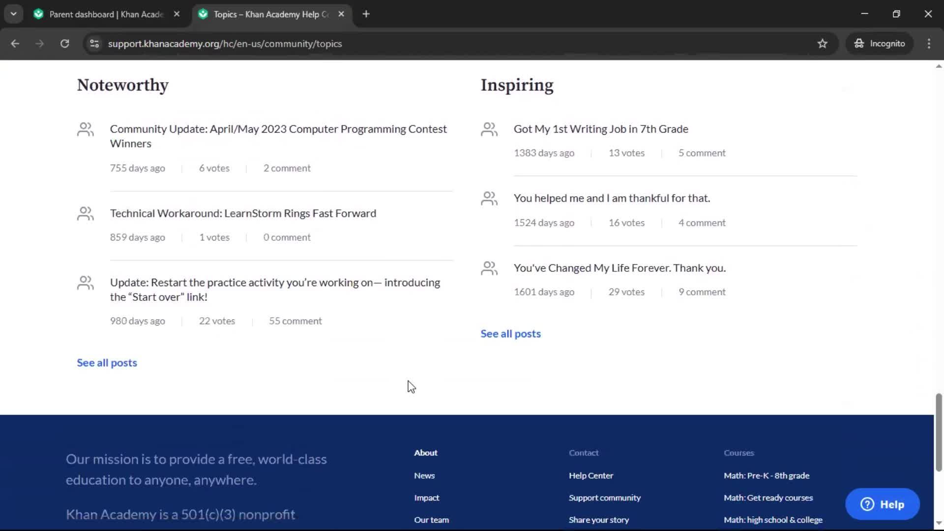 General browsing screenshot