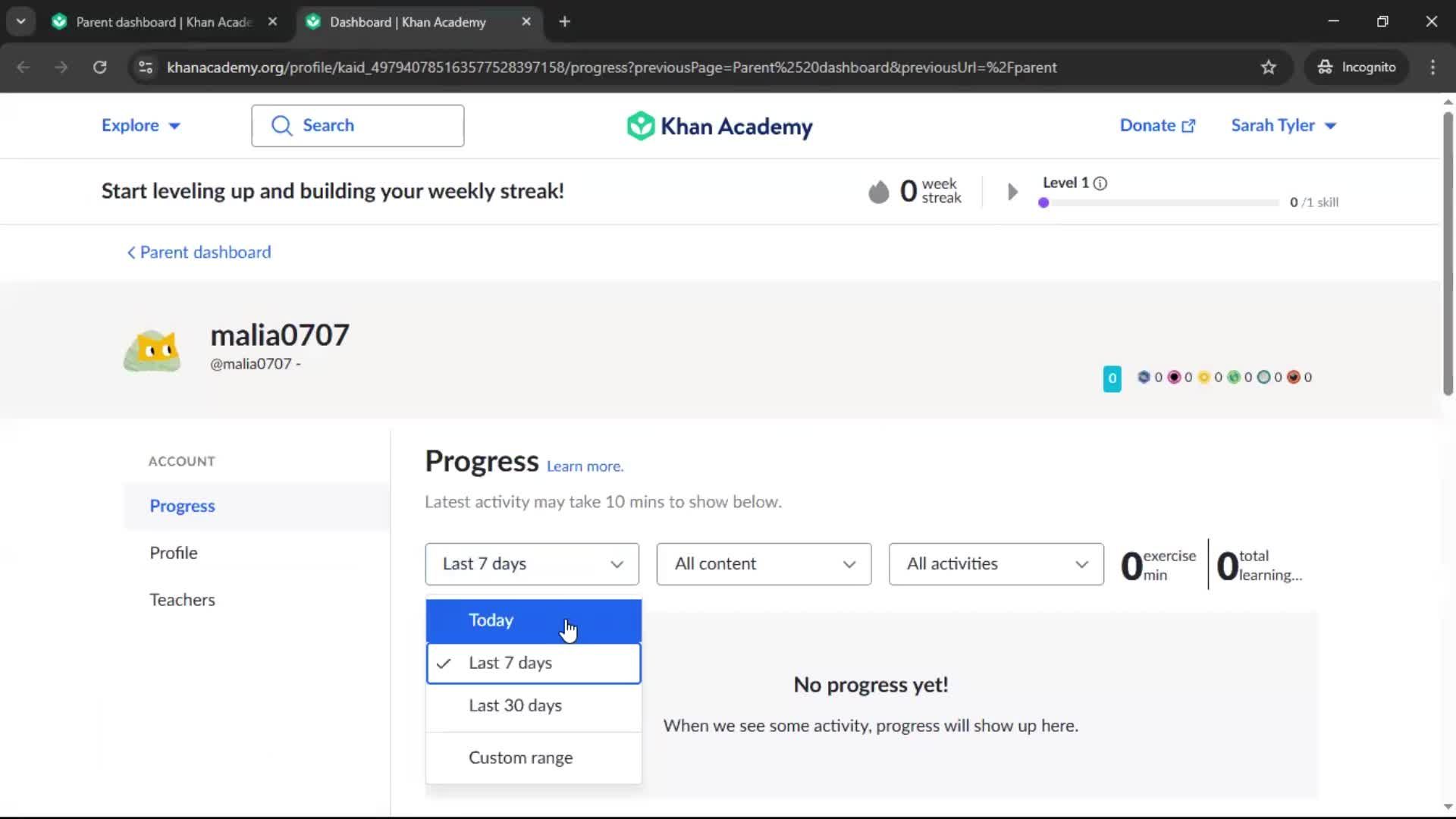 General browsing screenshot