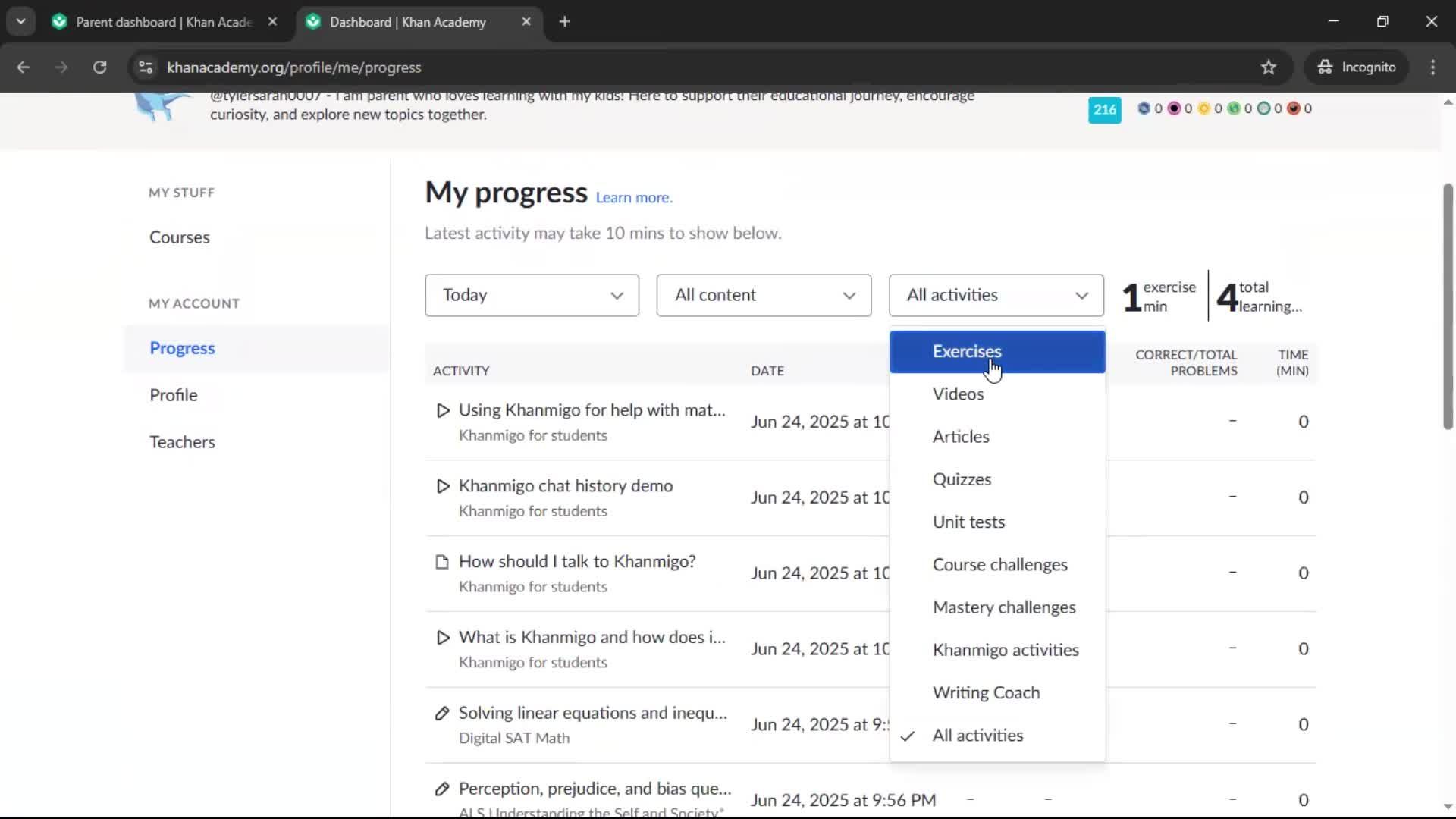 General browsing screenshot
