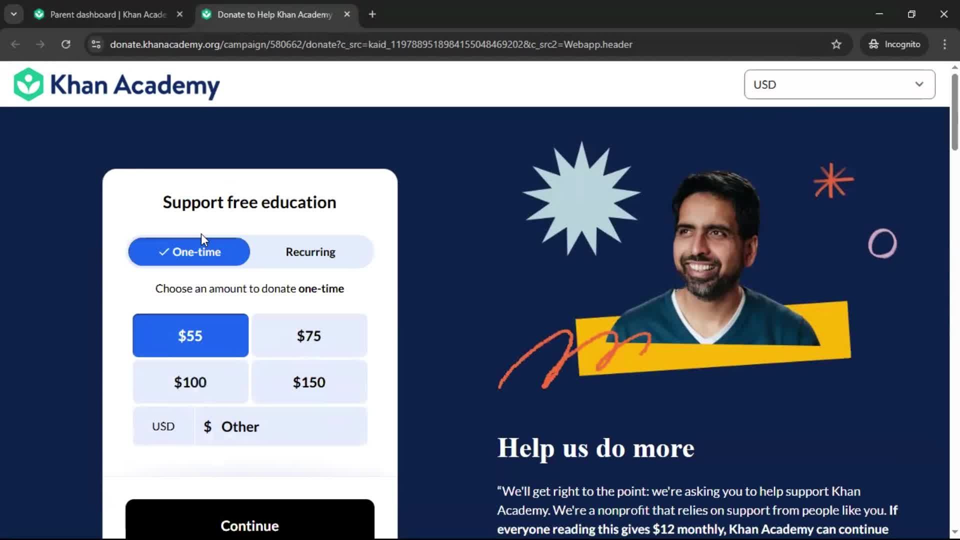 General browsing screenshot