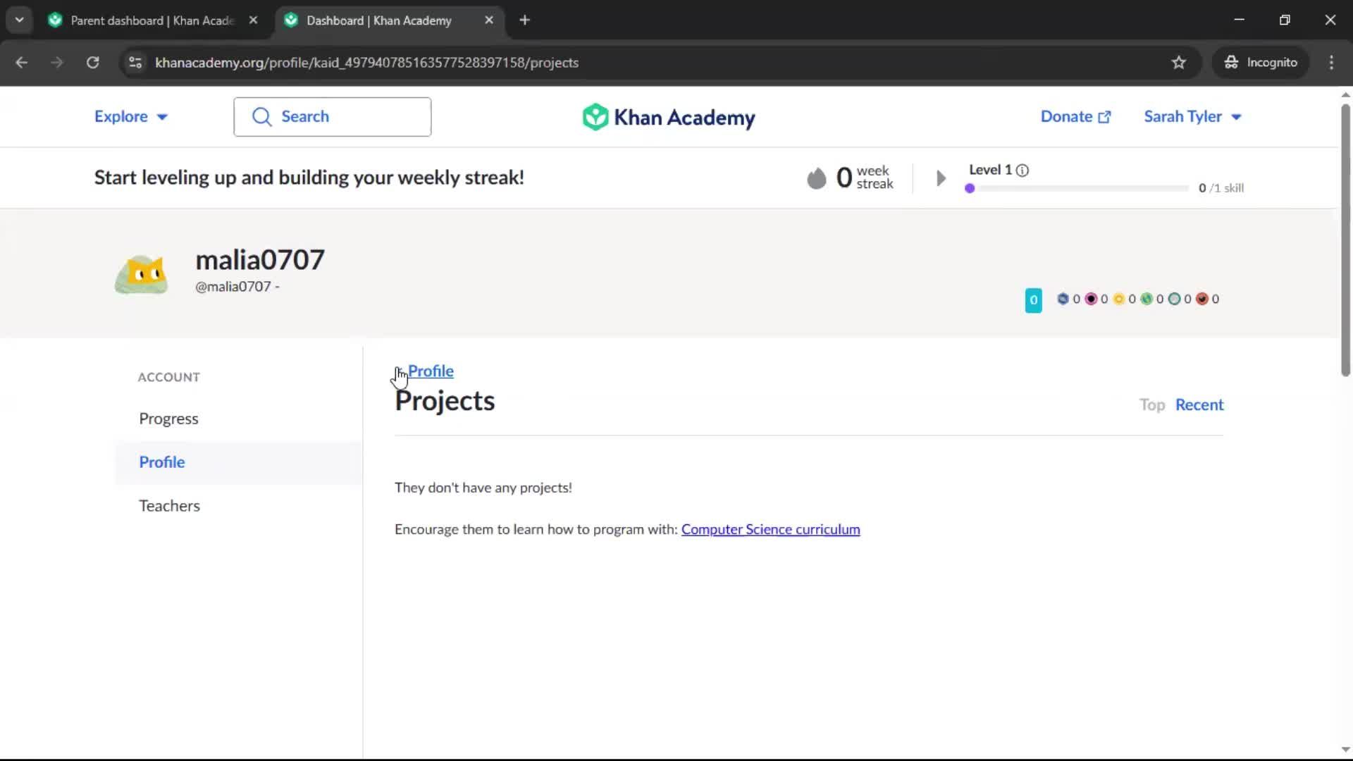 General browsing screenshot