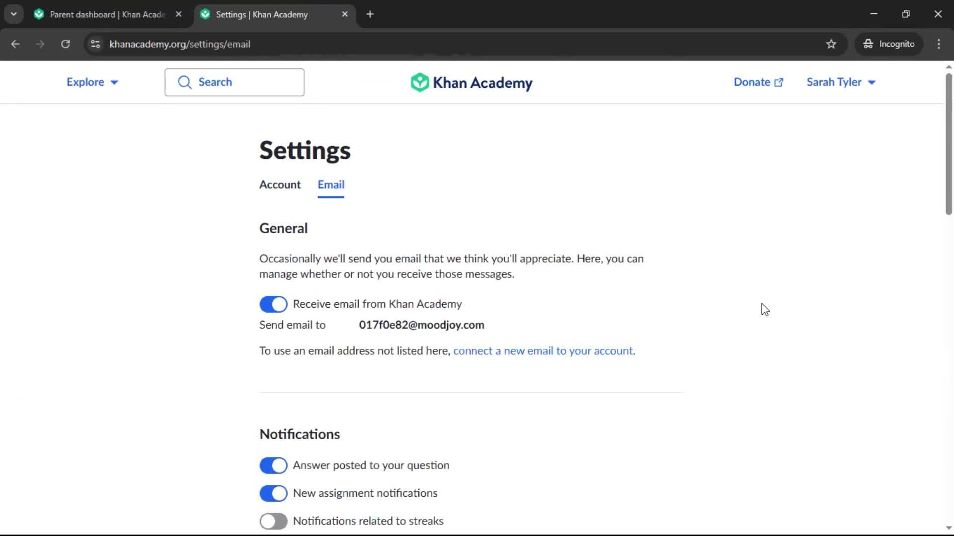 General browsing screenshot