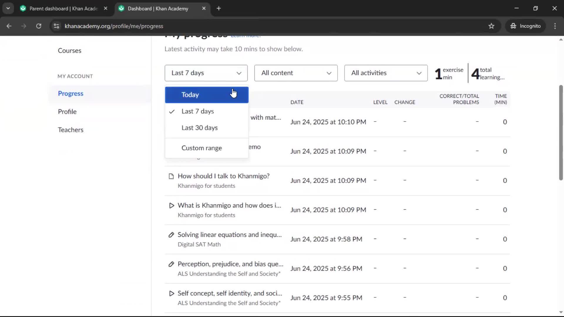 General browsing screenshot