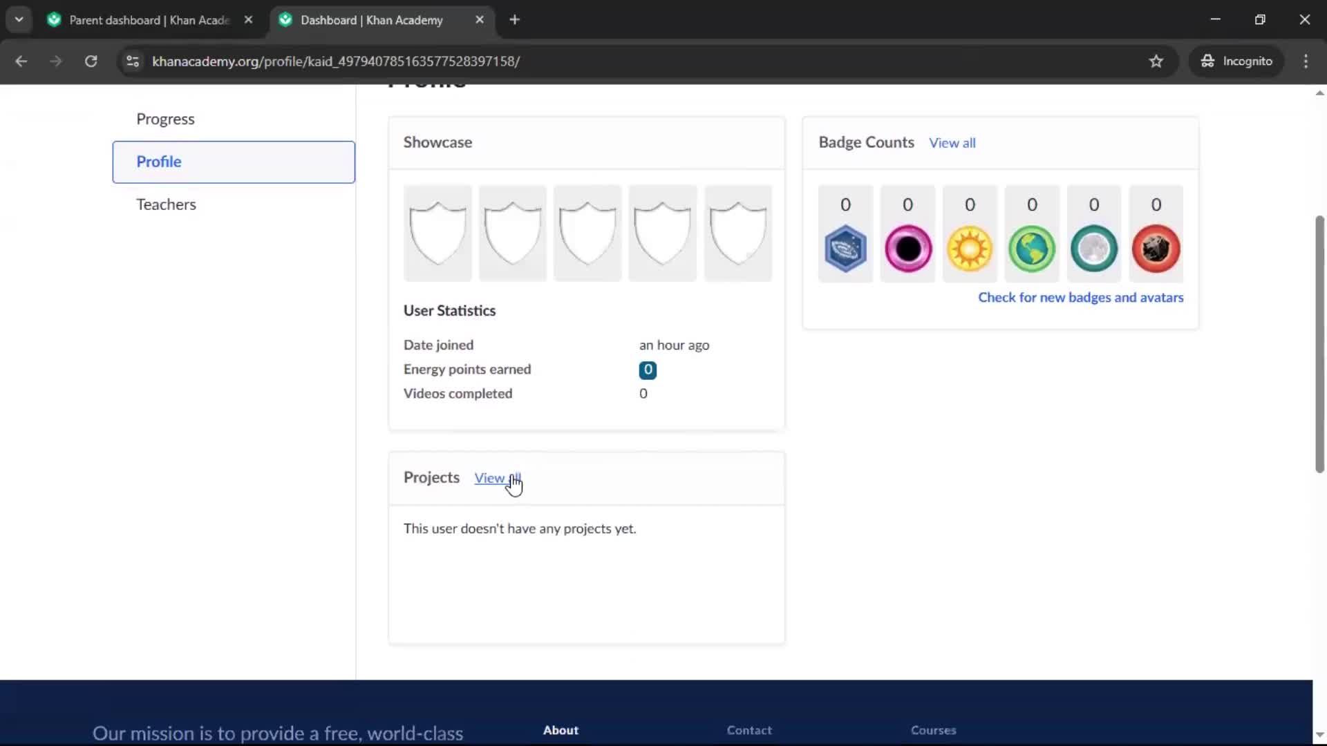 General browsing screenshot