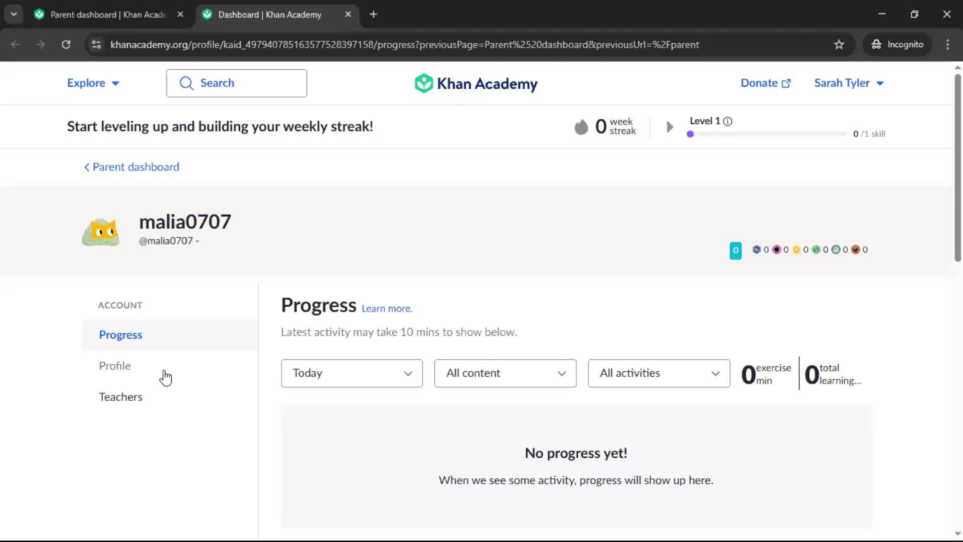 General browsing screenshot