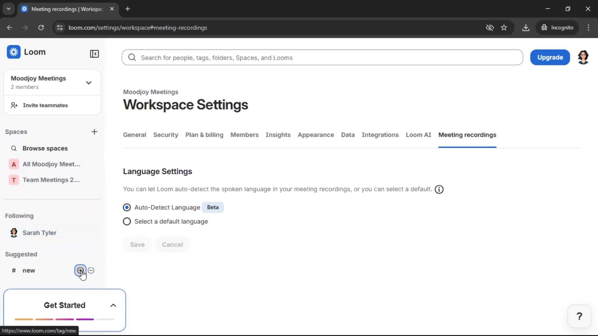General browsing screenshot