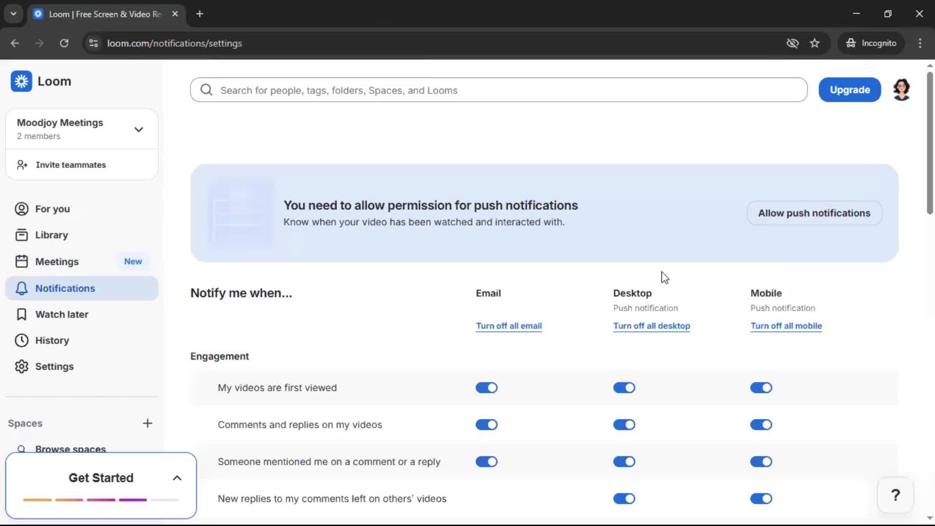 General browsing screenshot