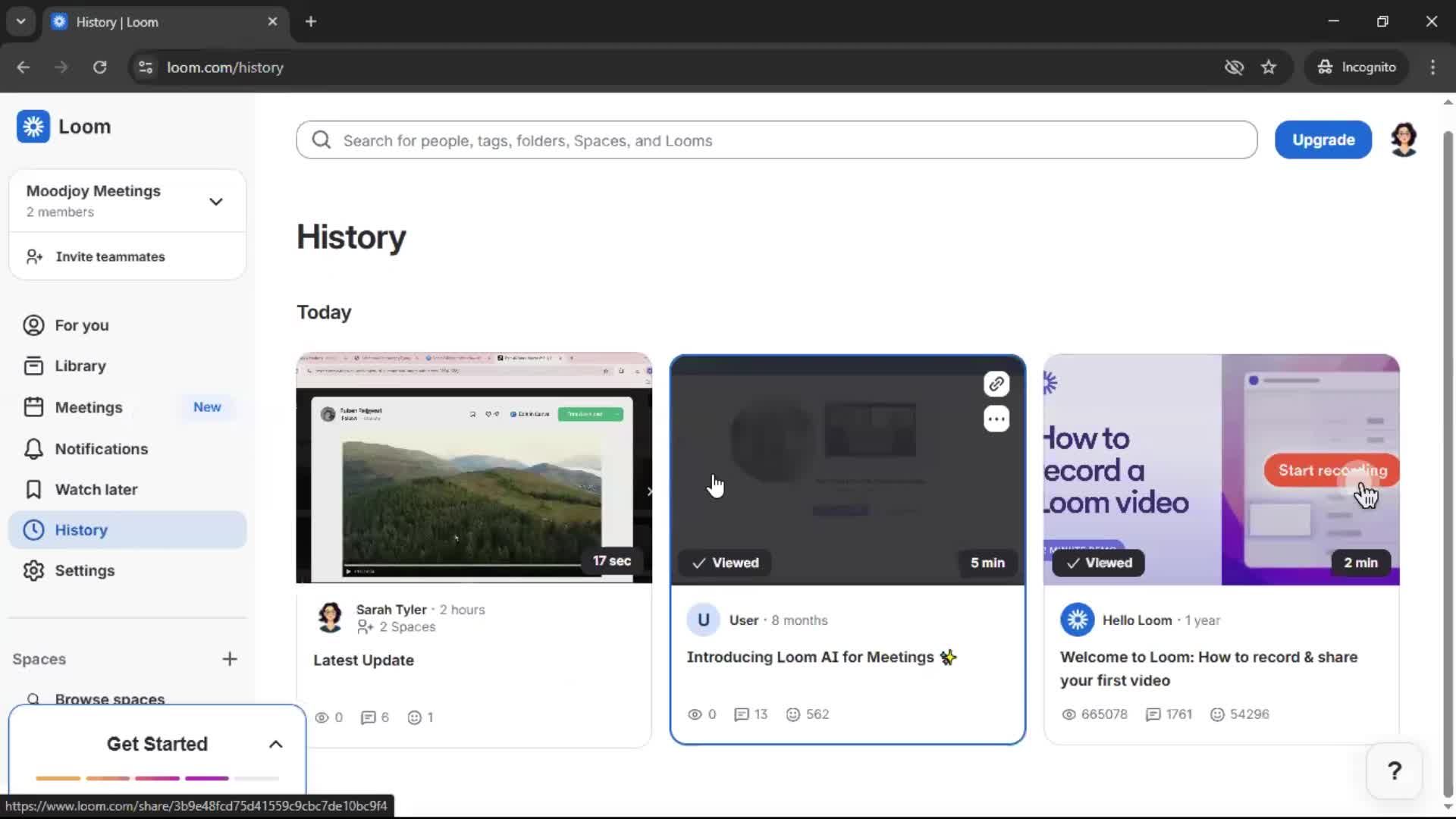 General browsing screenshot