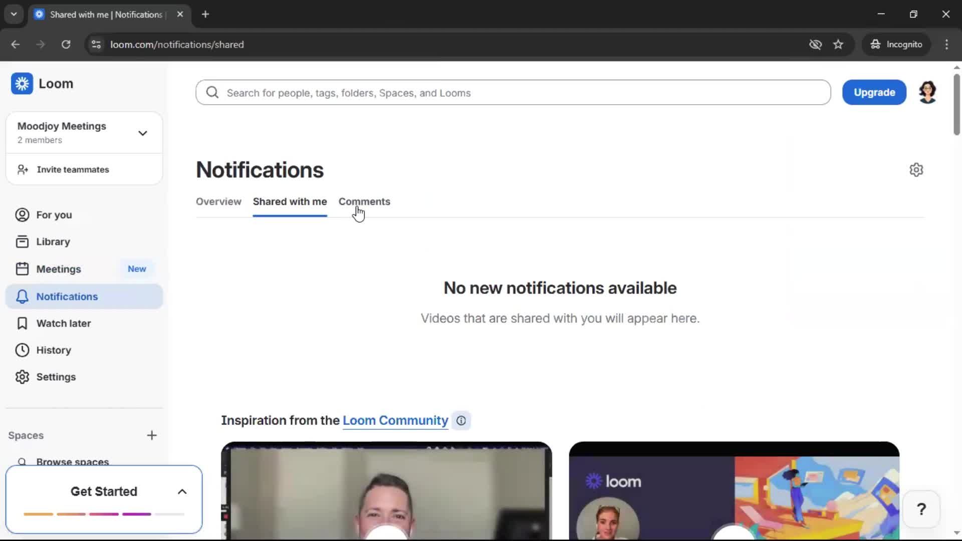General browsing on Loom video thumbnail