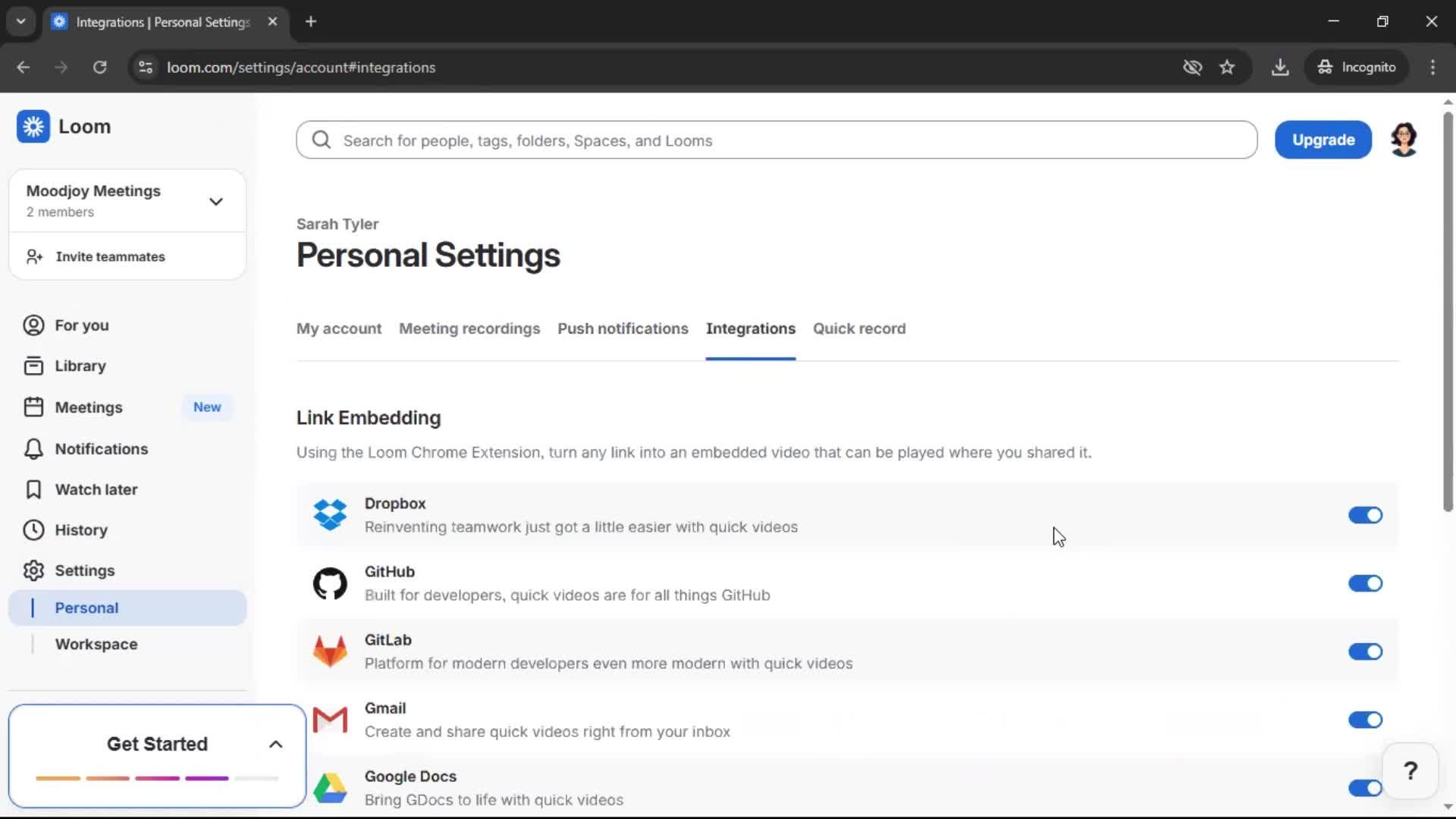 General browsing screenshot