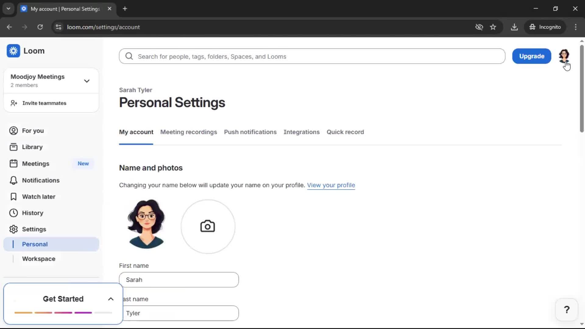 General browsing screenshot