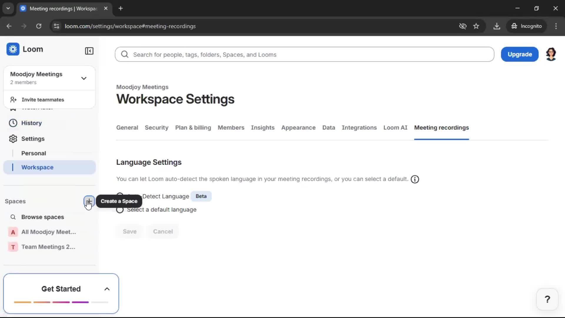 General browsing screenshot