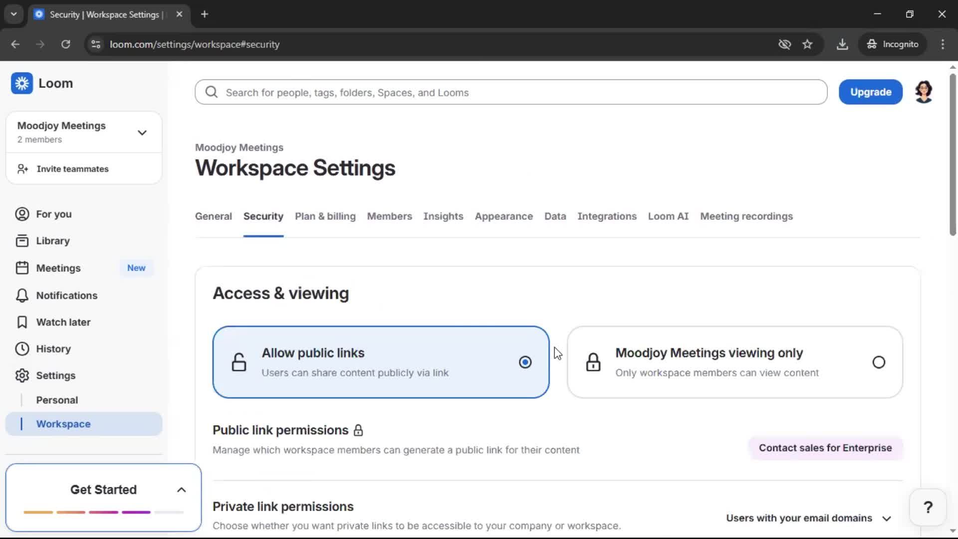 General browsing screenshot