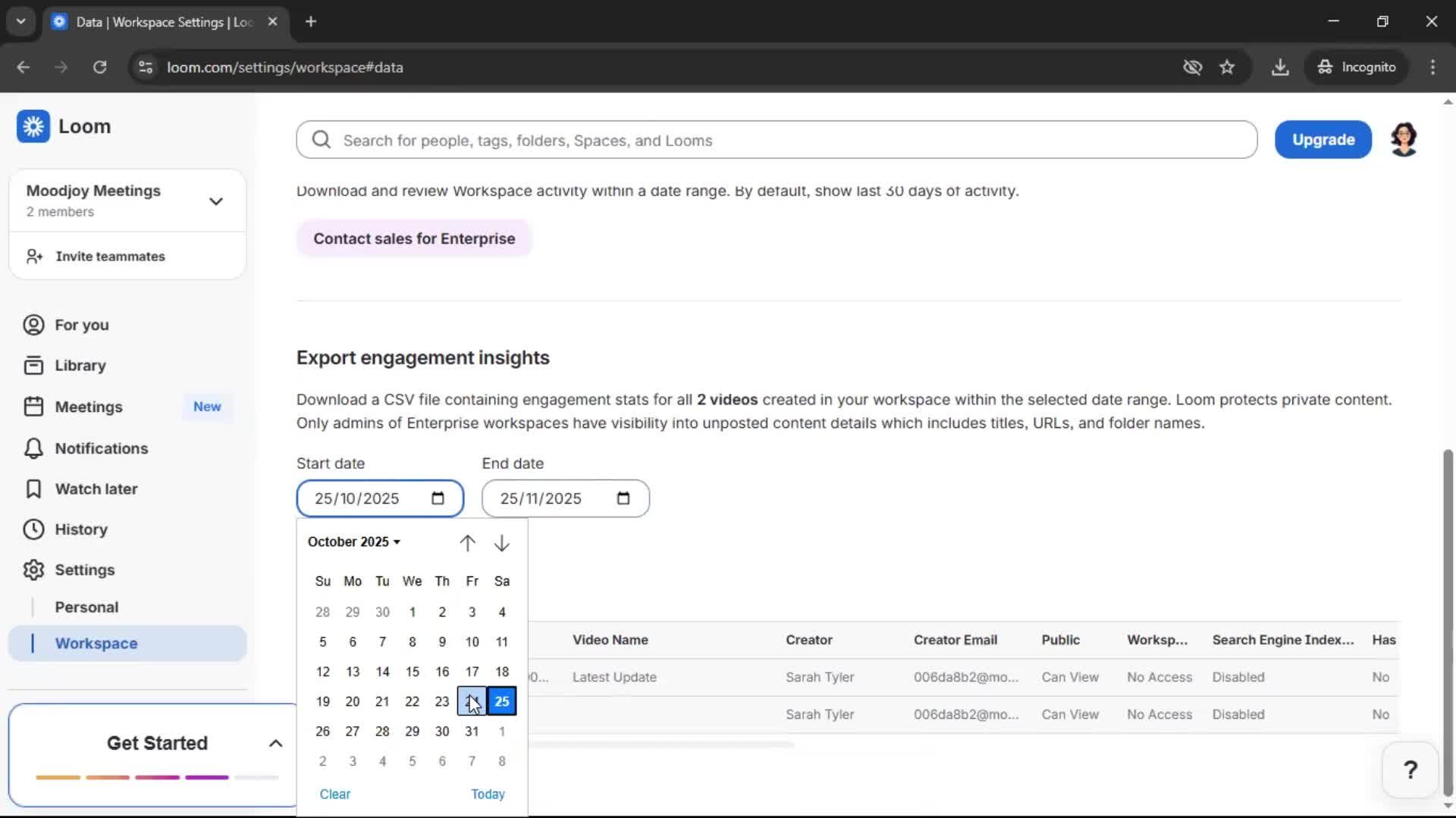 General browsing screenshot