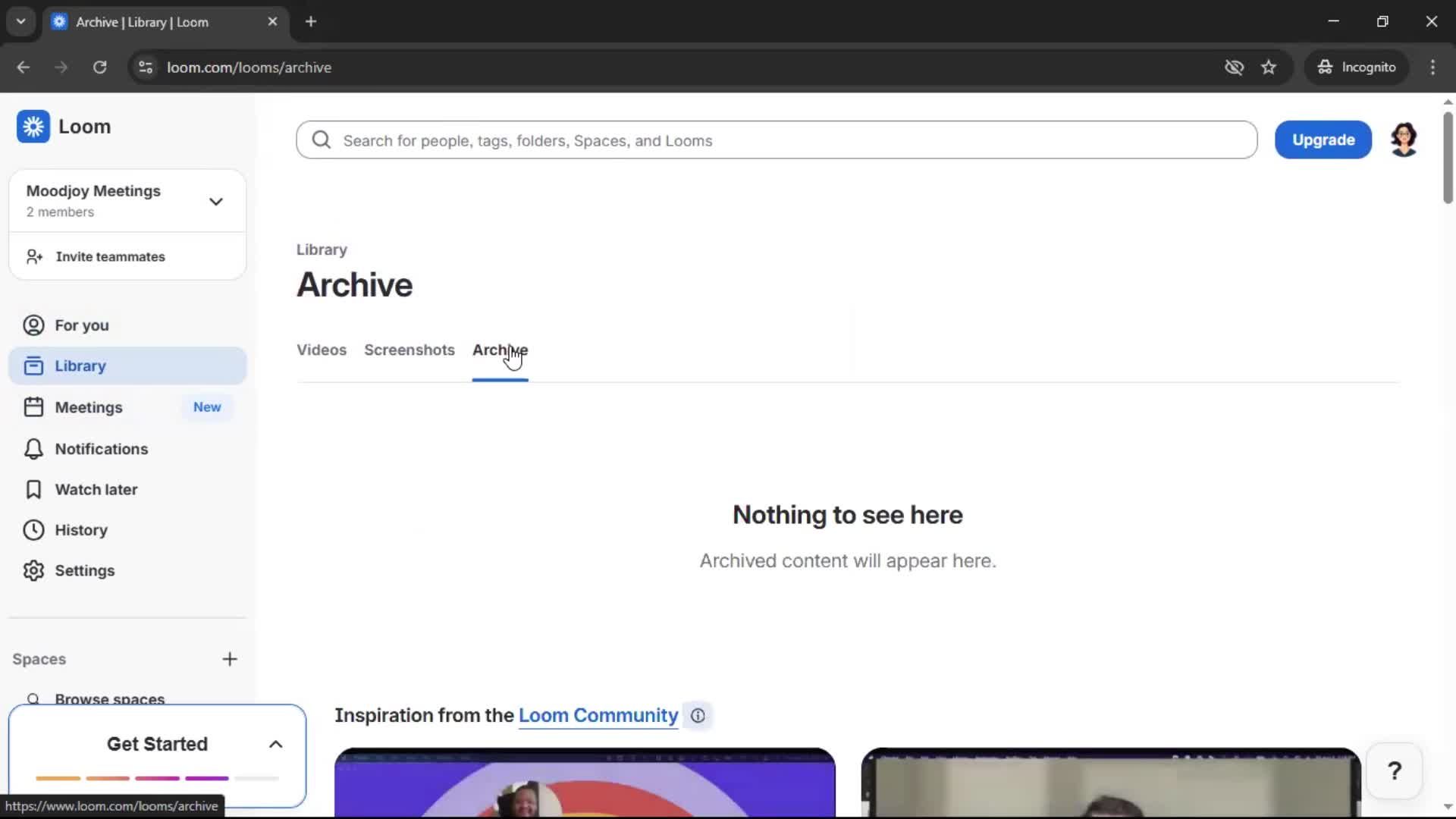 General browsing on Loom video thumbnail
