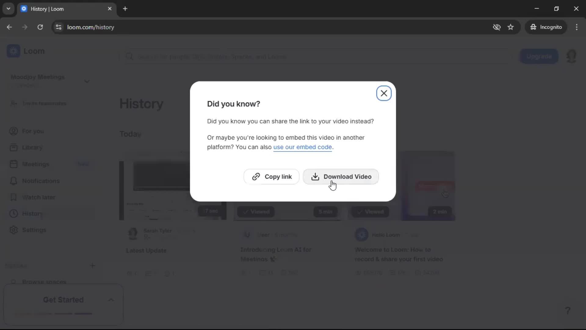 General browsing screenshot