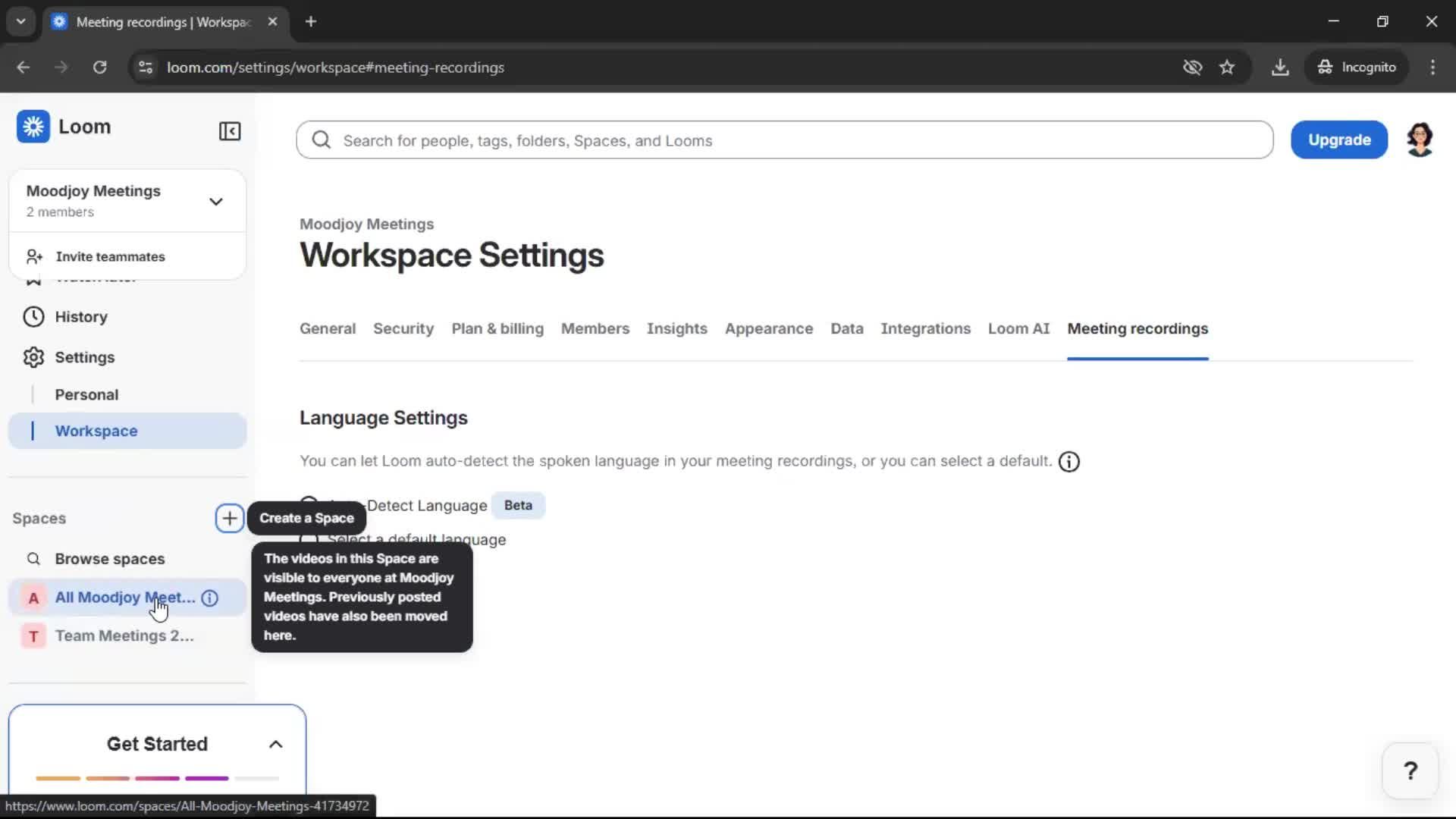 General browsing screenshot