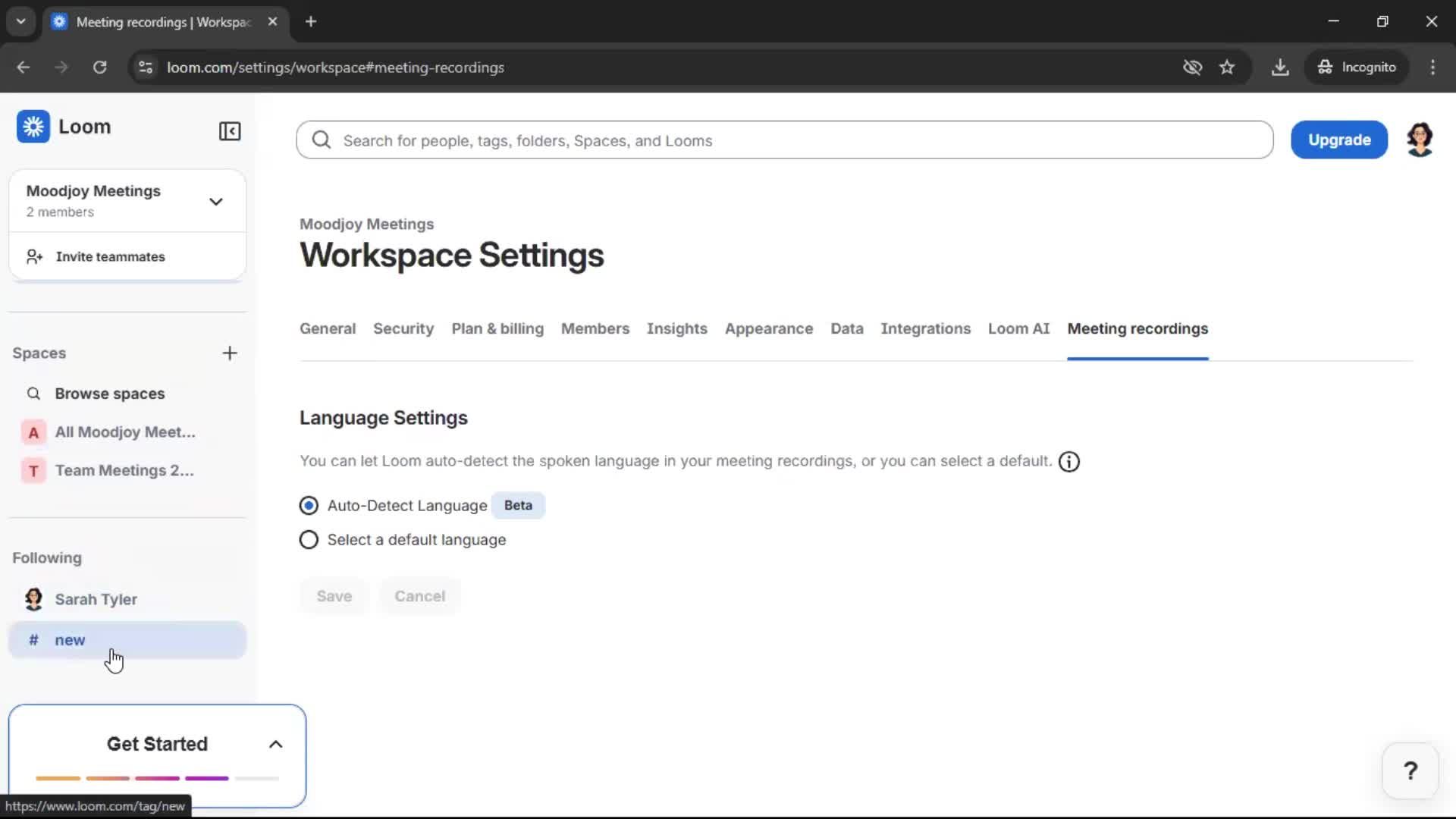 General browsing screenshot