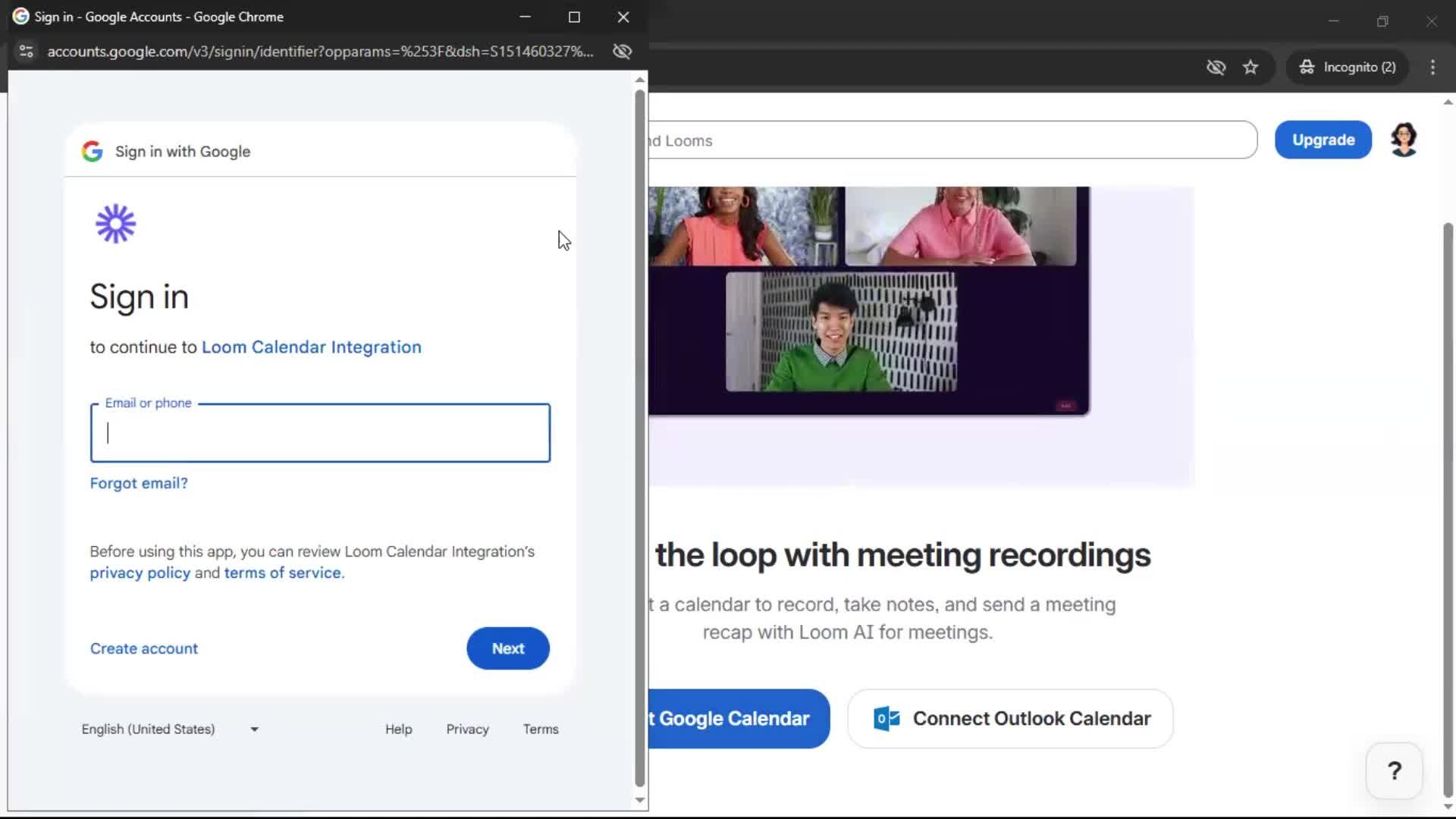 General browsing screenshot