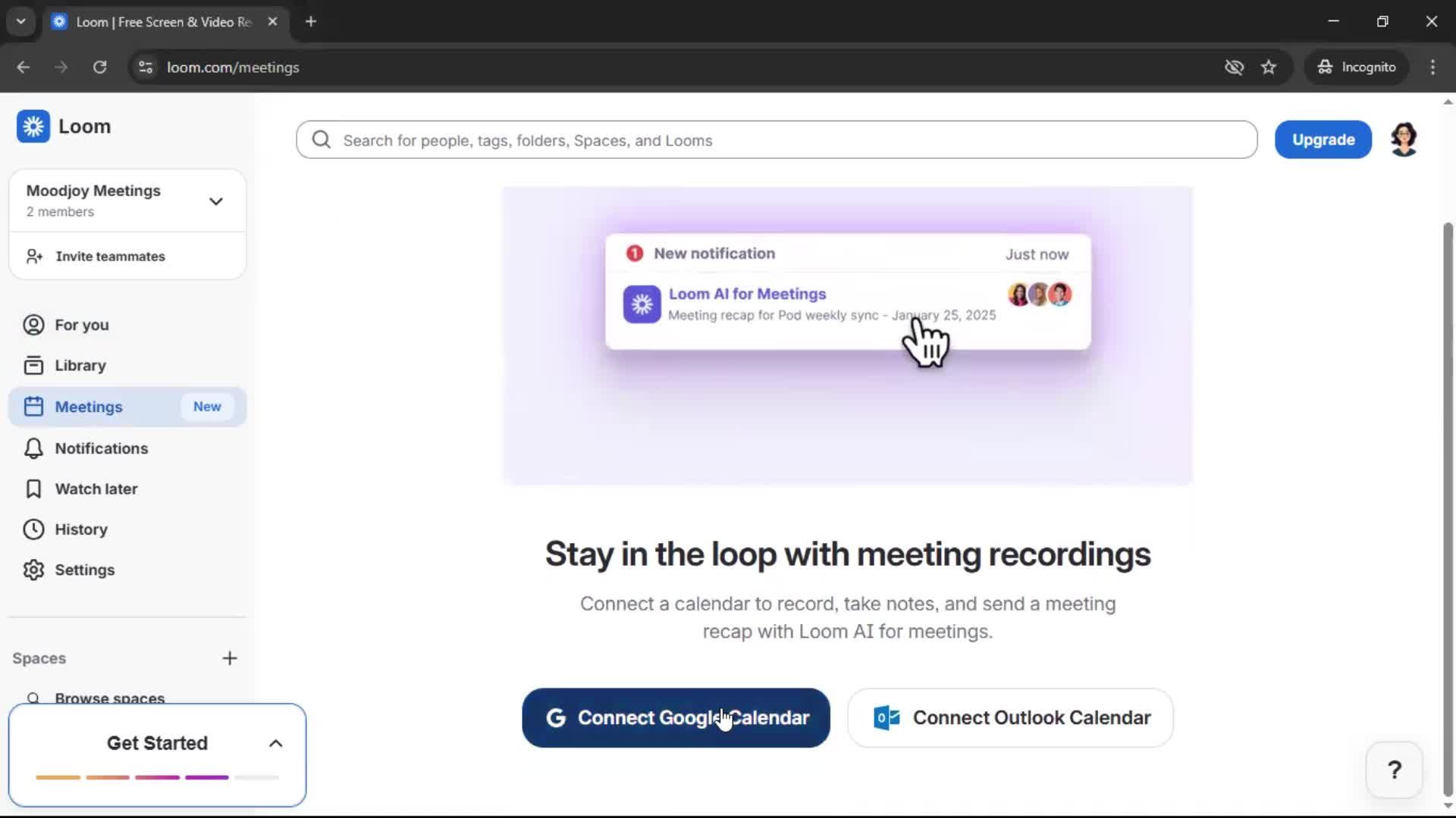 General browsing screenshot