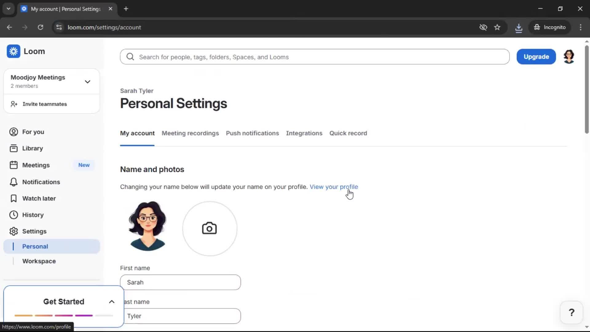 General browsing screenshot