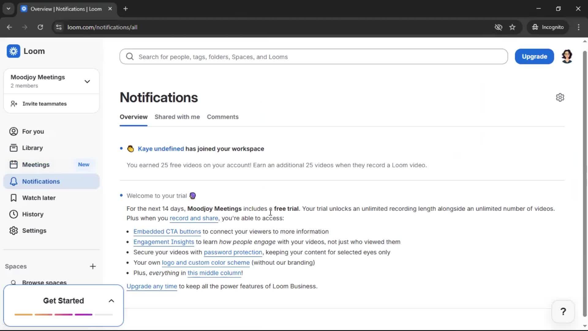 General browsing screenshot