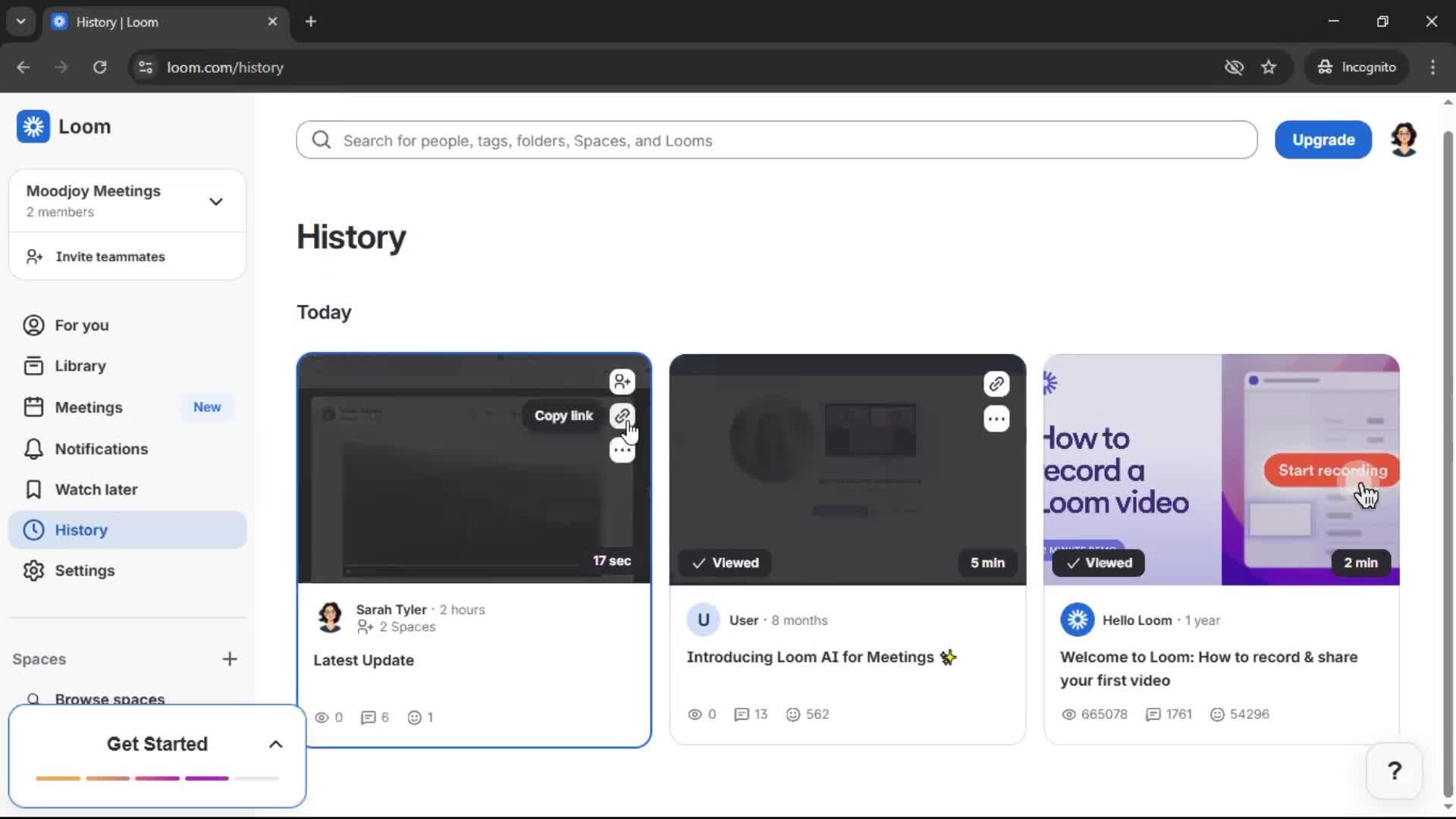 General browsing screenshot