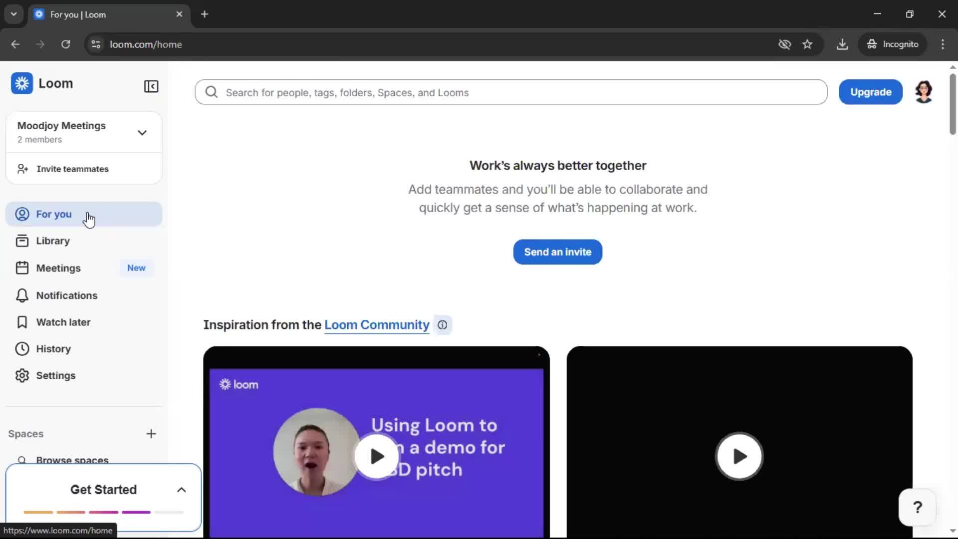 General browsing screenshot