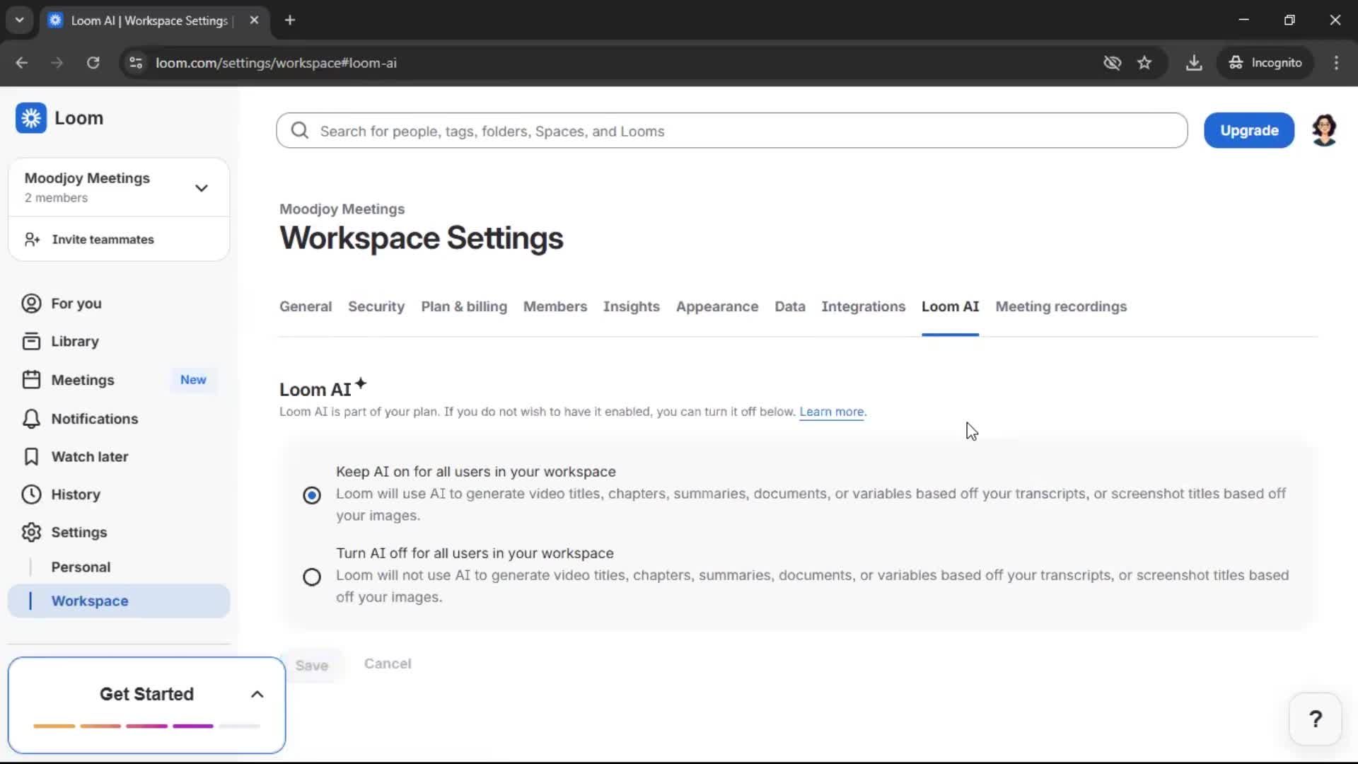 General browsing screenshot