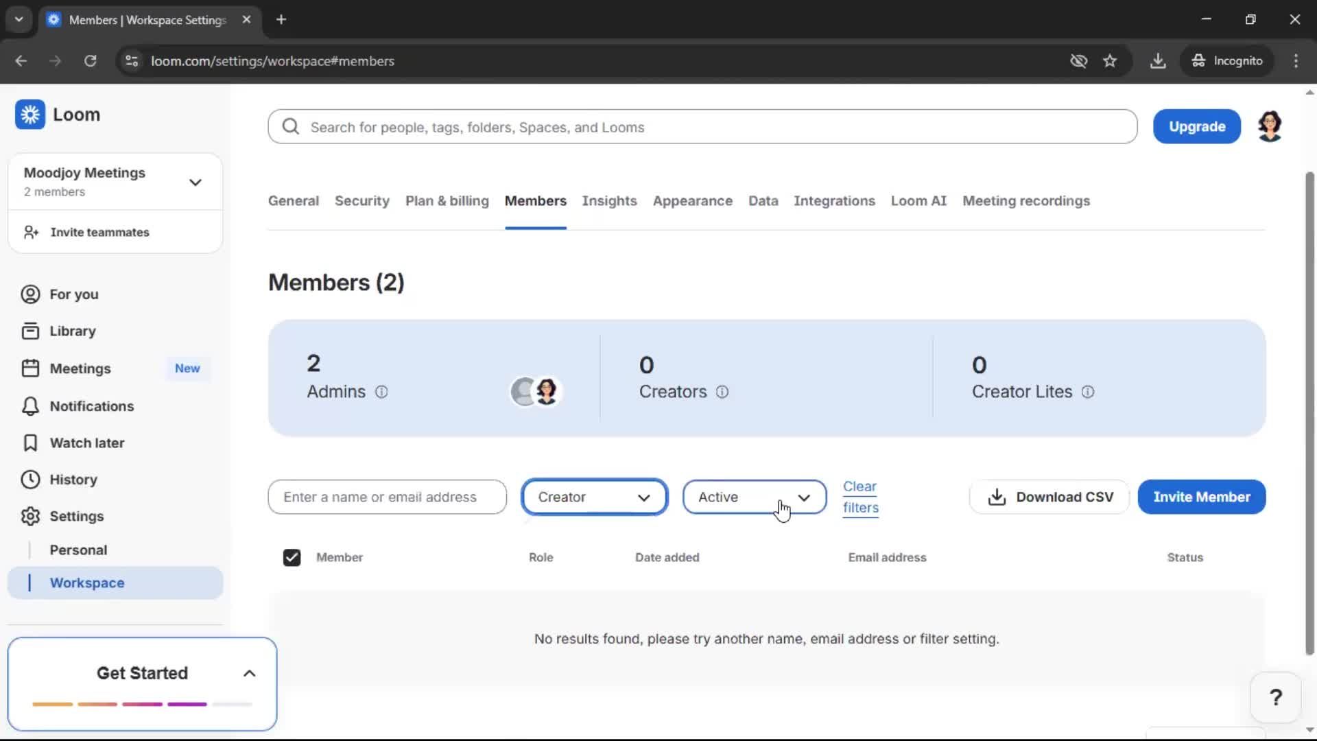 General browsing screenshot