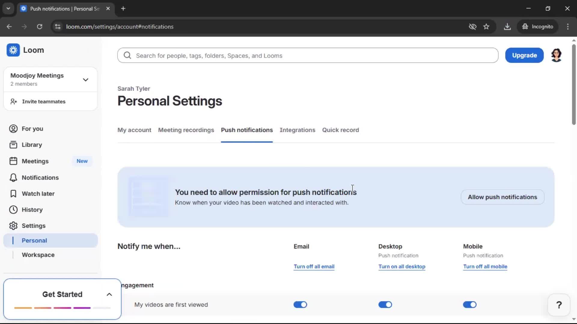 General browsing screenshot