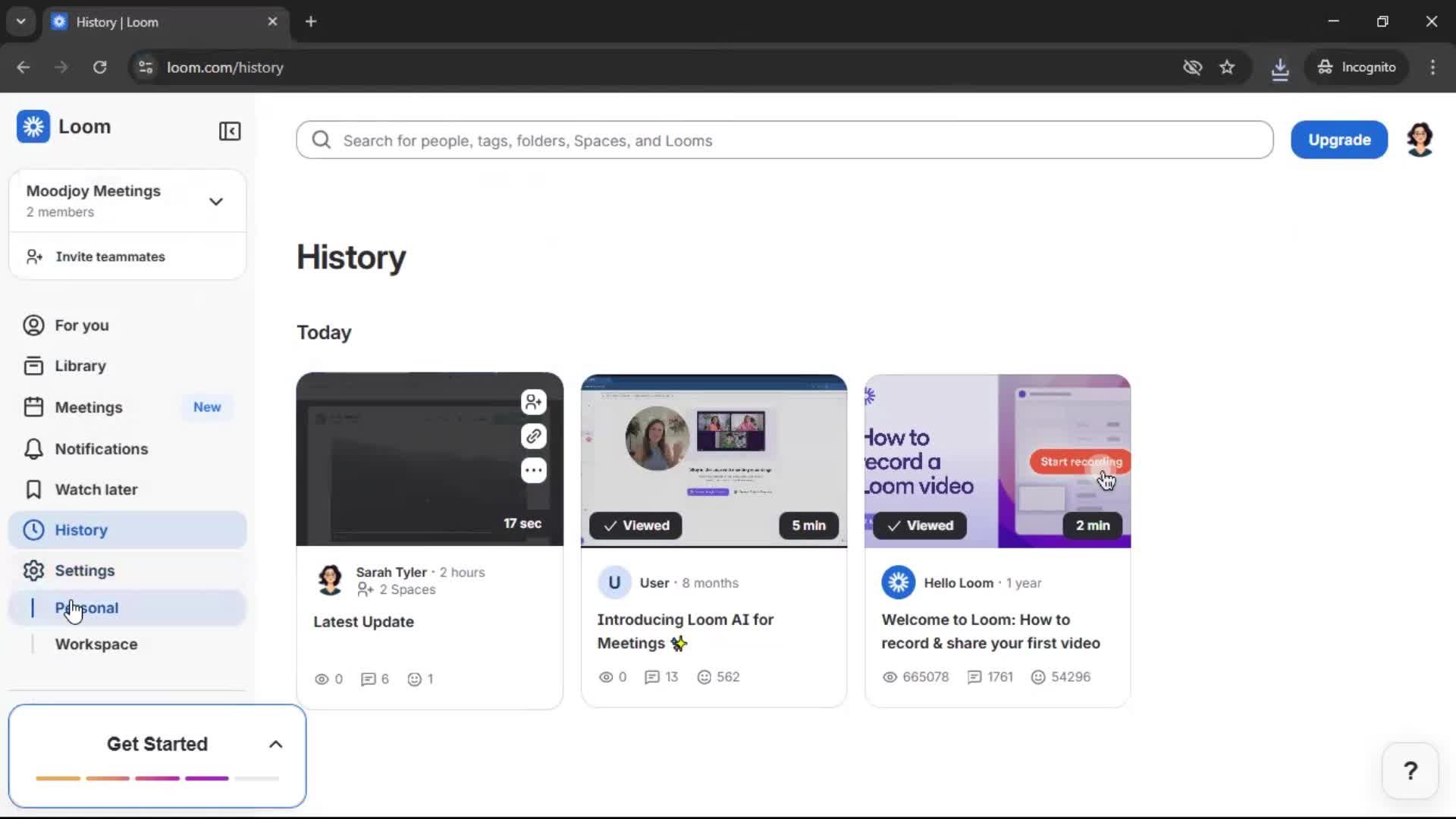 General browsing screenshot
