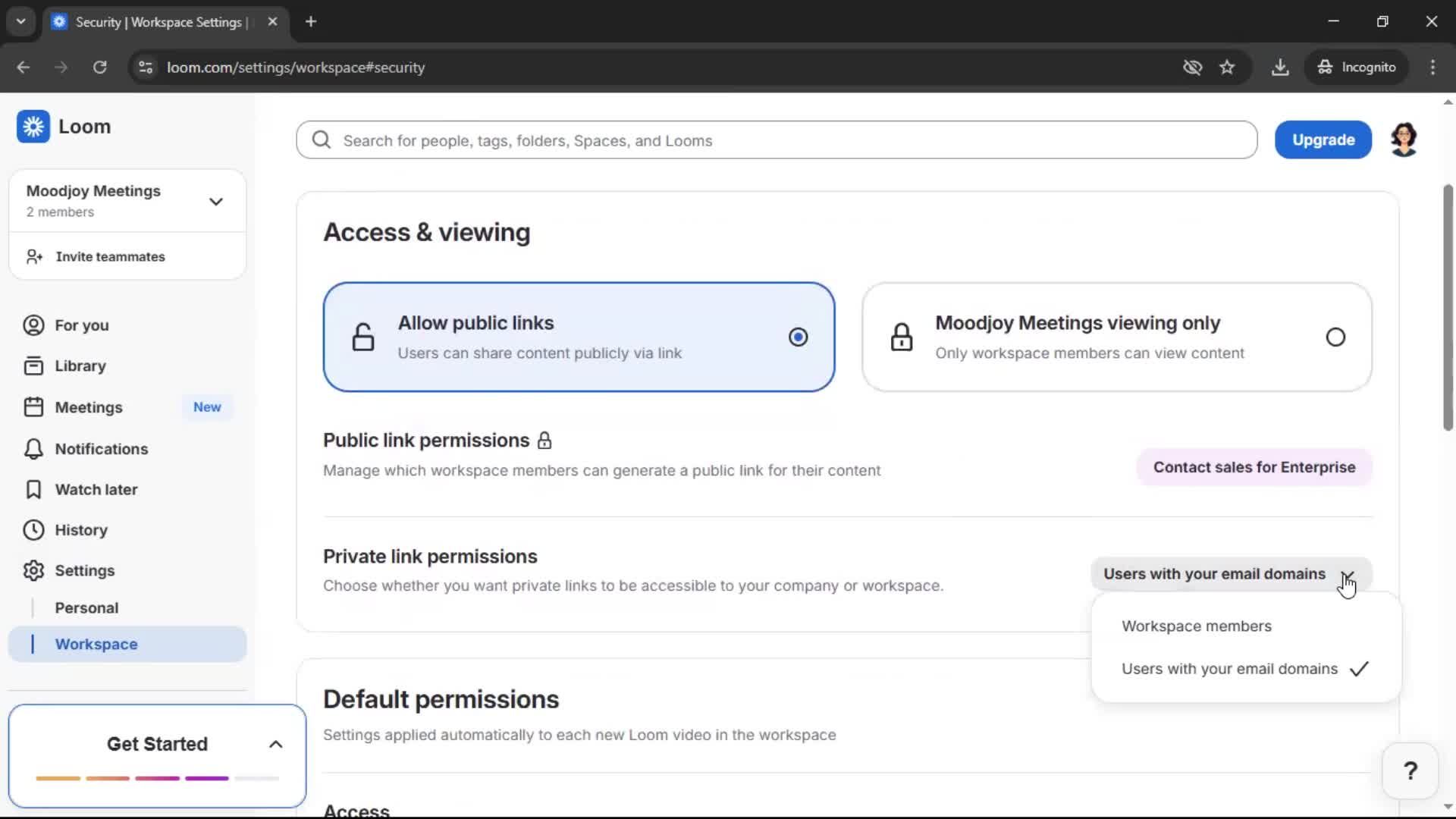 General browsing screenshot