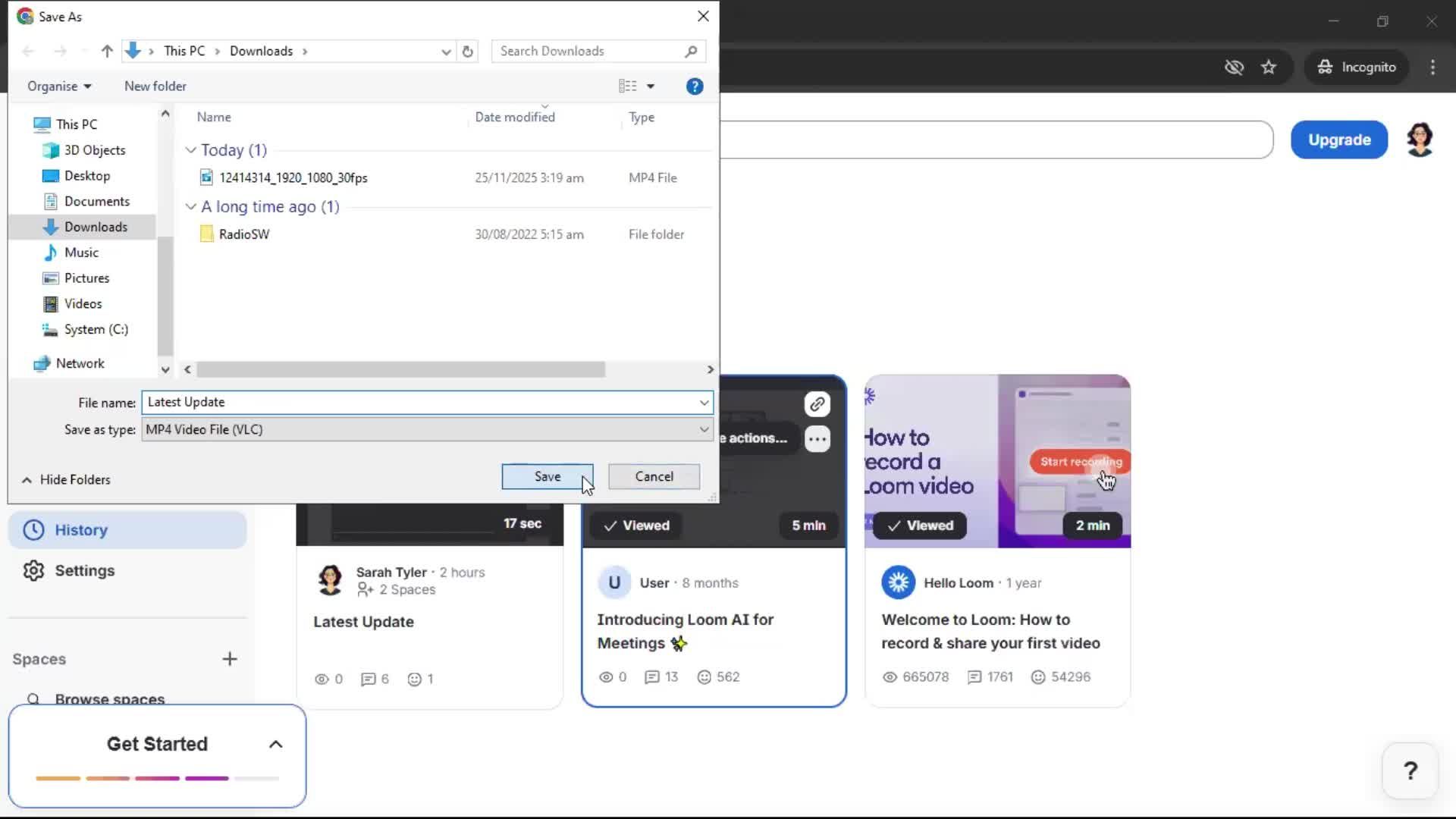 General browsing screenshot