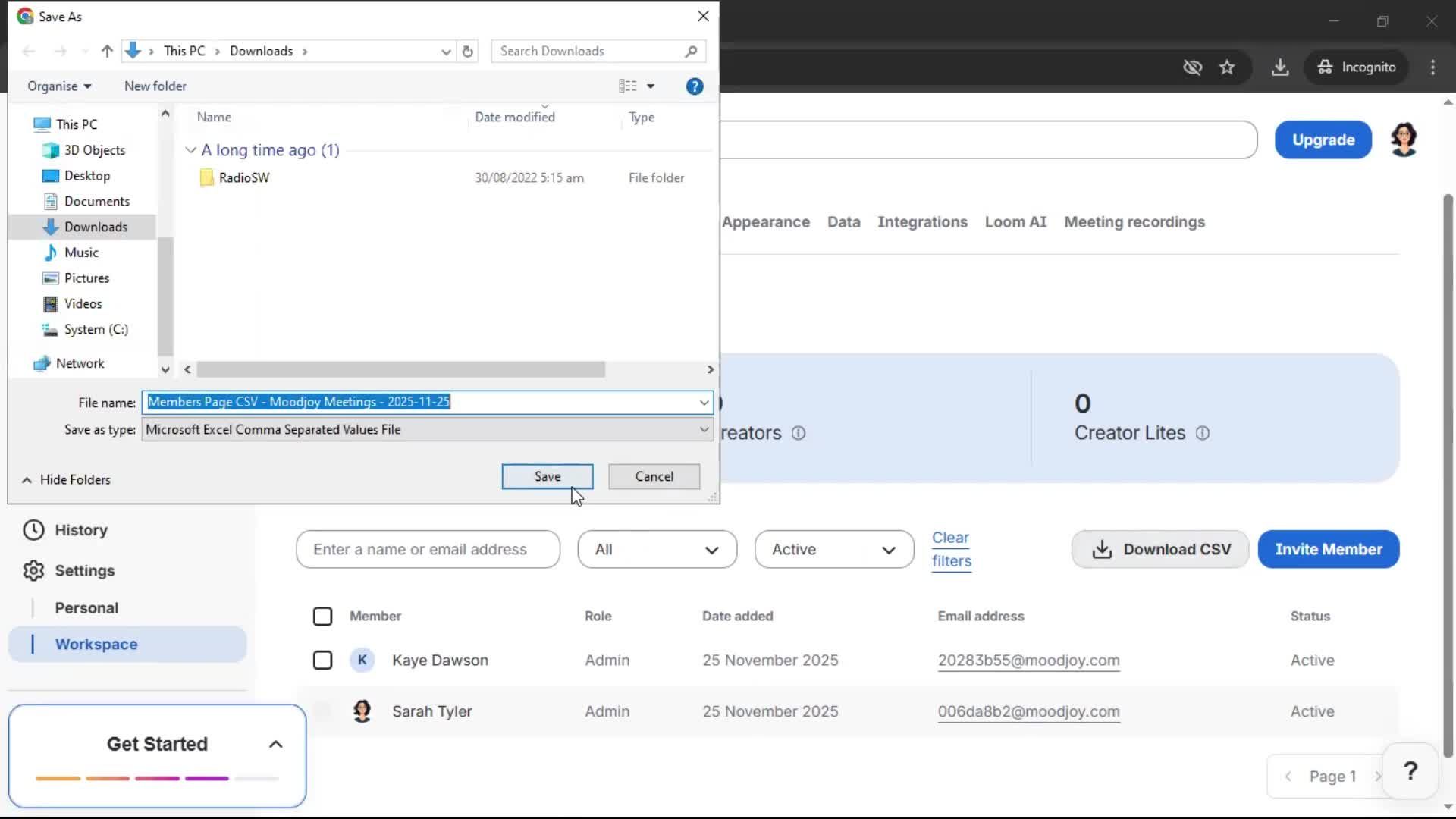 General browsing screenshot