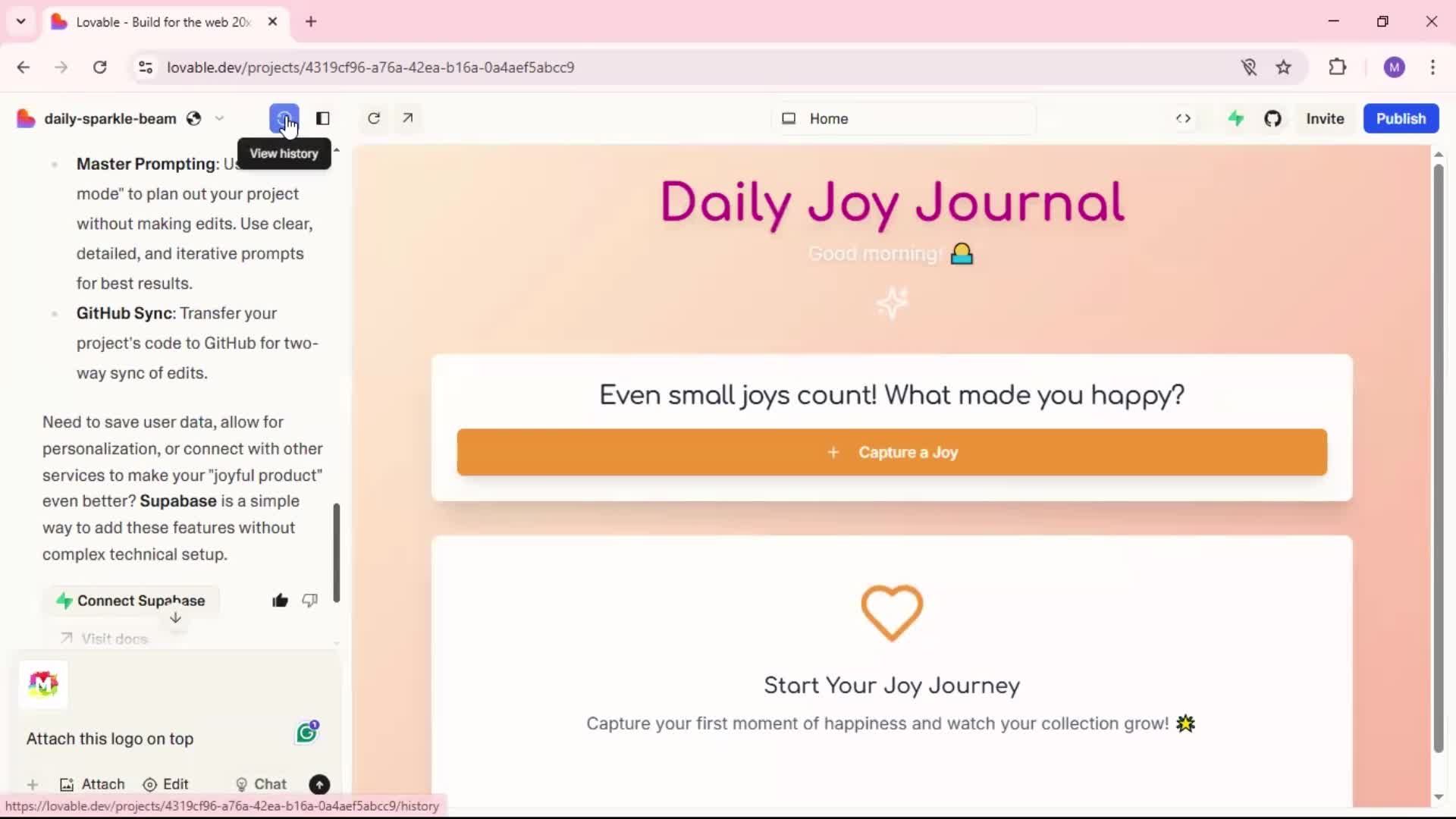 General browsing screenshot
