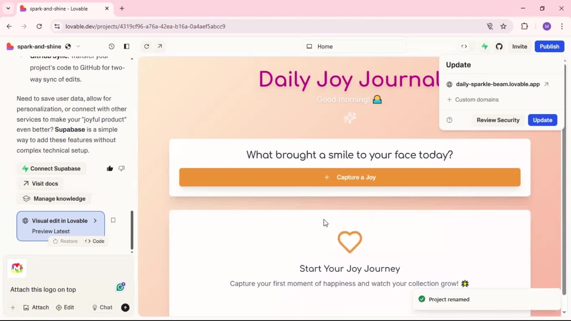 General browsing screenshot