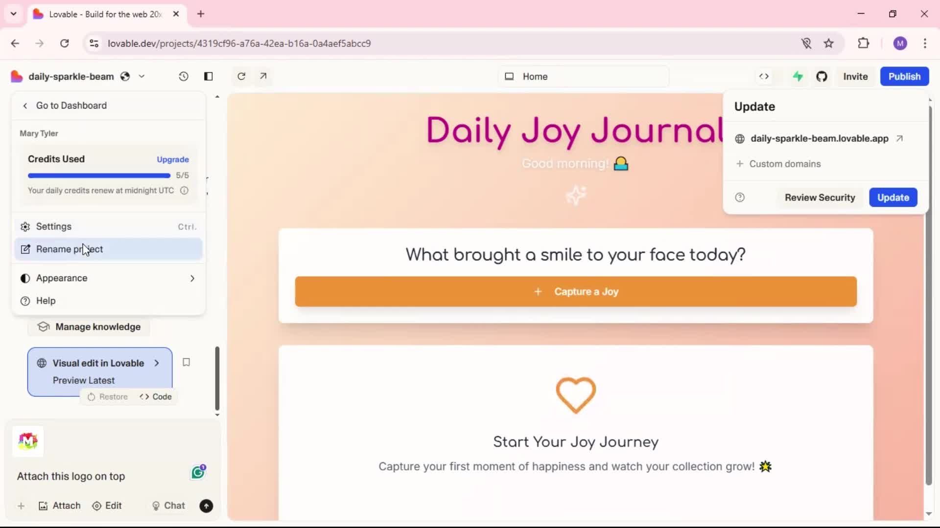 General browsing screenshot