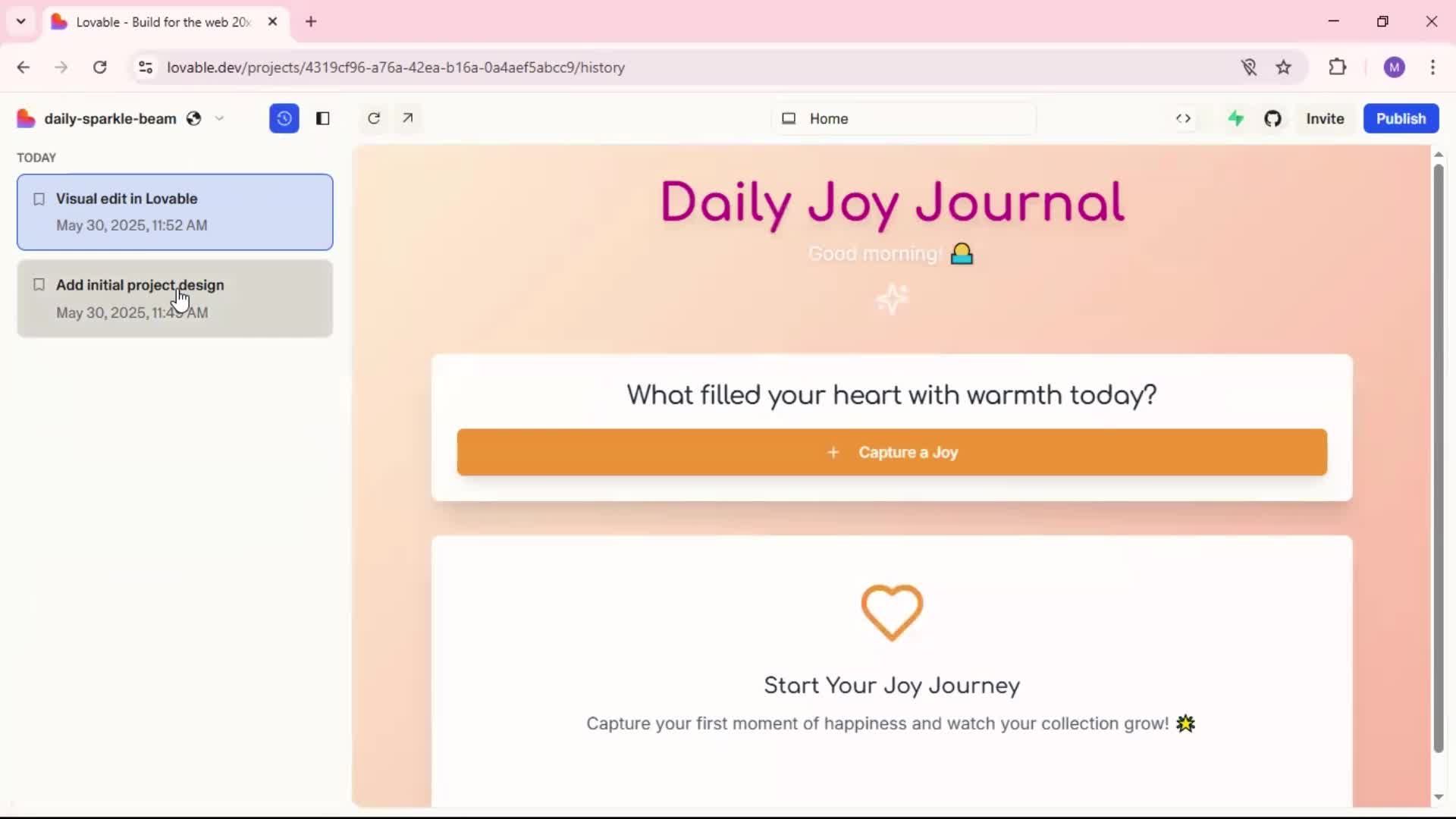 General browsing screenshot