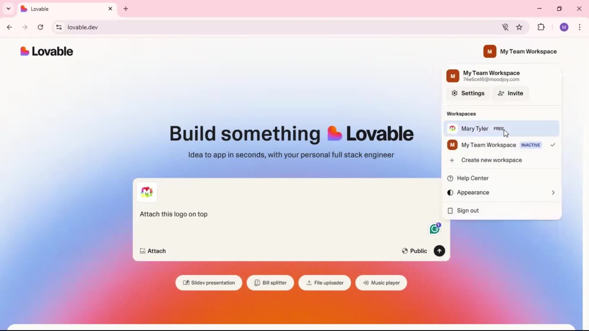 General browsing screenshot
