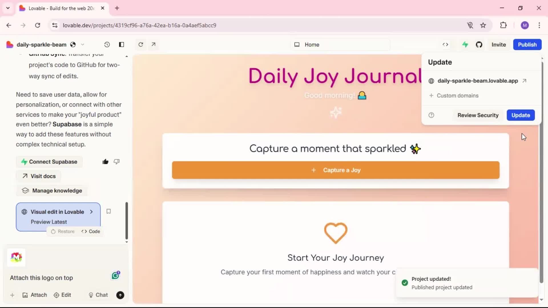 General browsing screenshot
