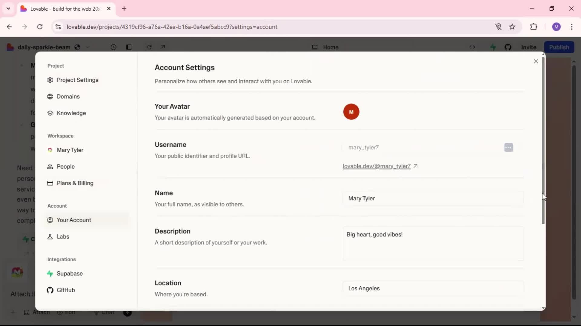 General browsing screenshot