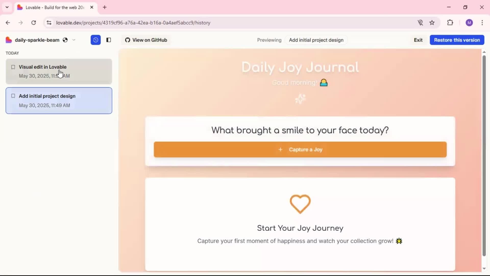 General browsing screenshot