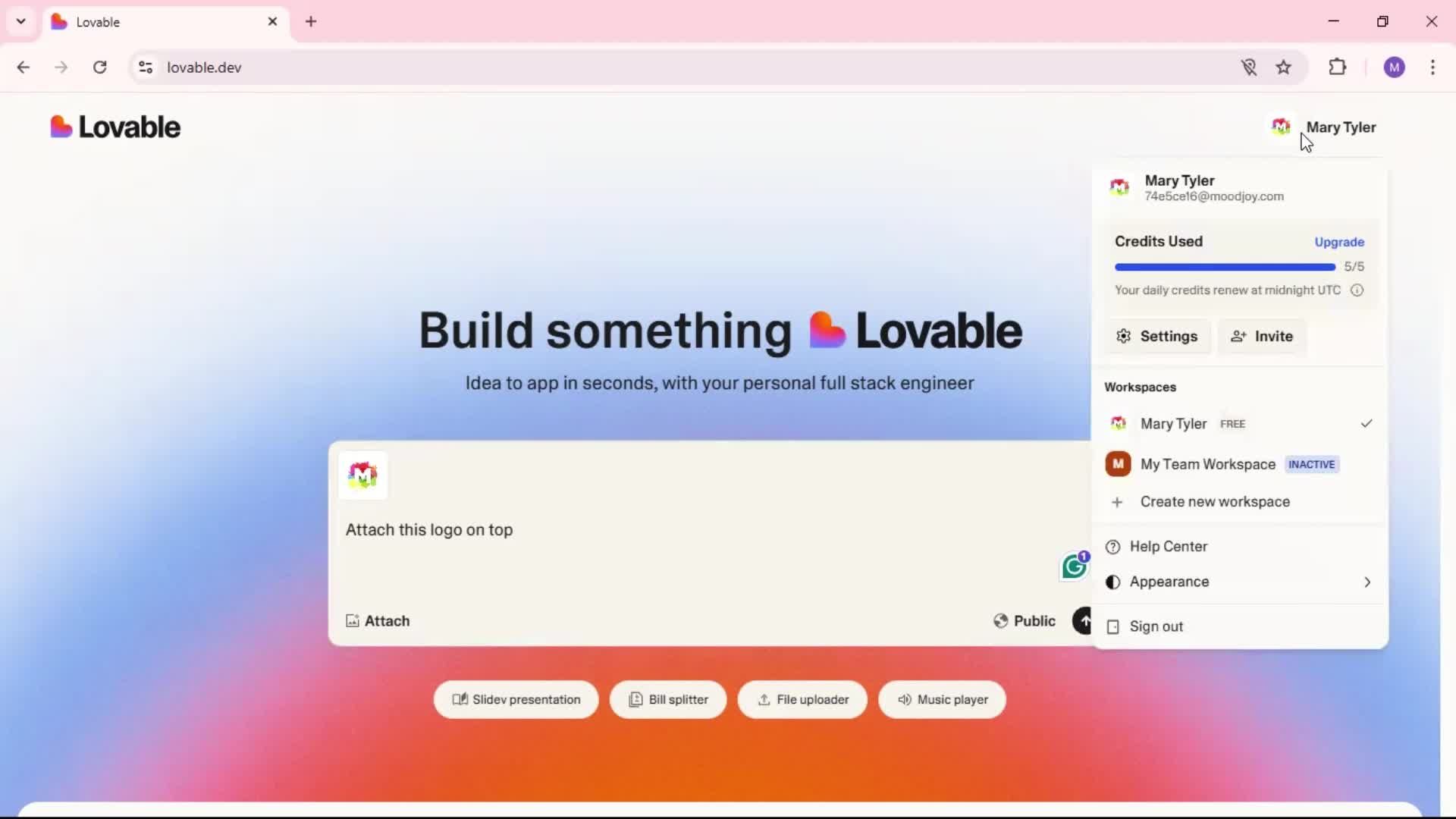 General browsing screenshot