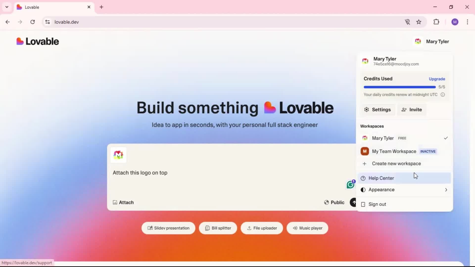 General browsing screenshot
